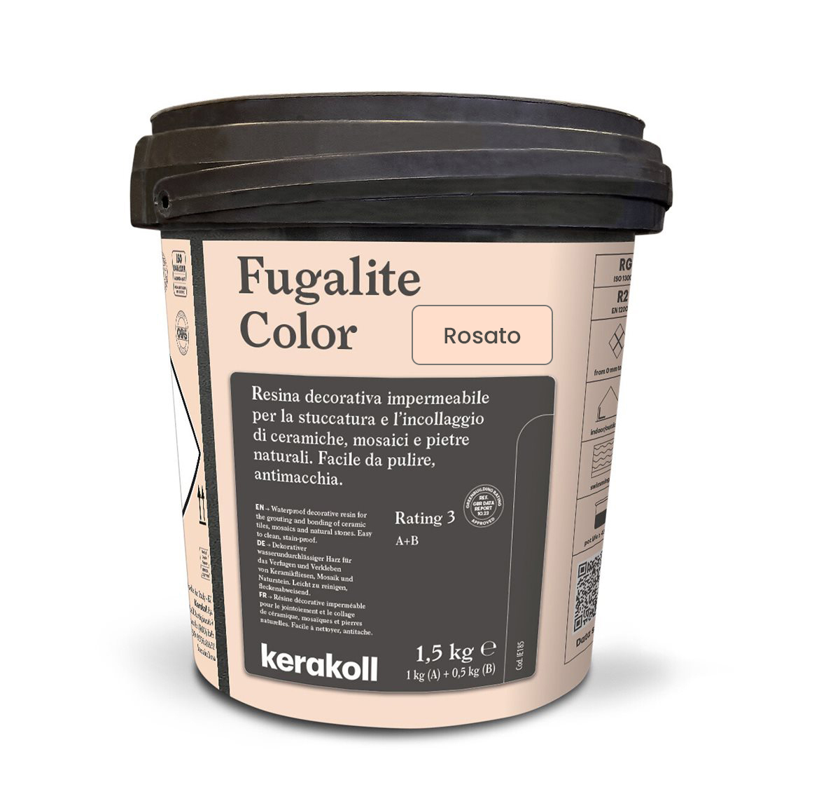 Изображение товара Эпоксидная затирка Fugalite Color Rosato 1.5 кг для влажных помещений