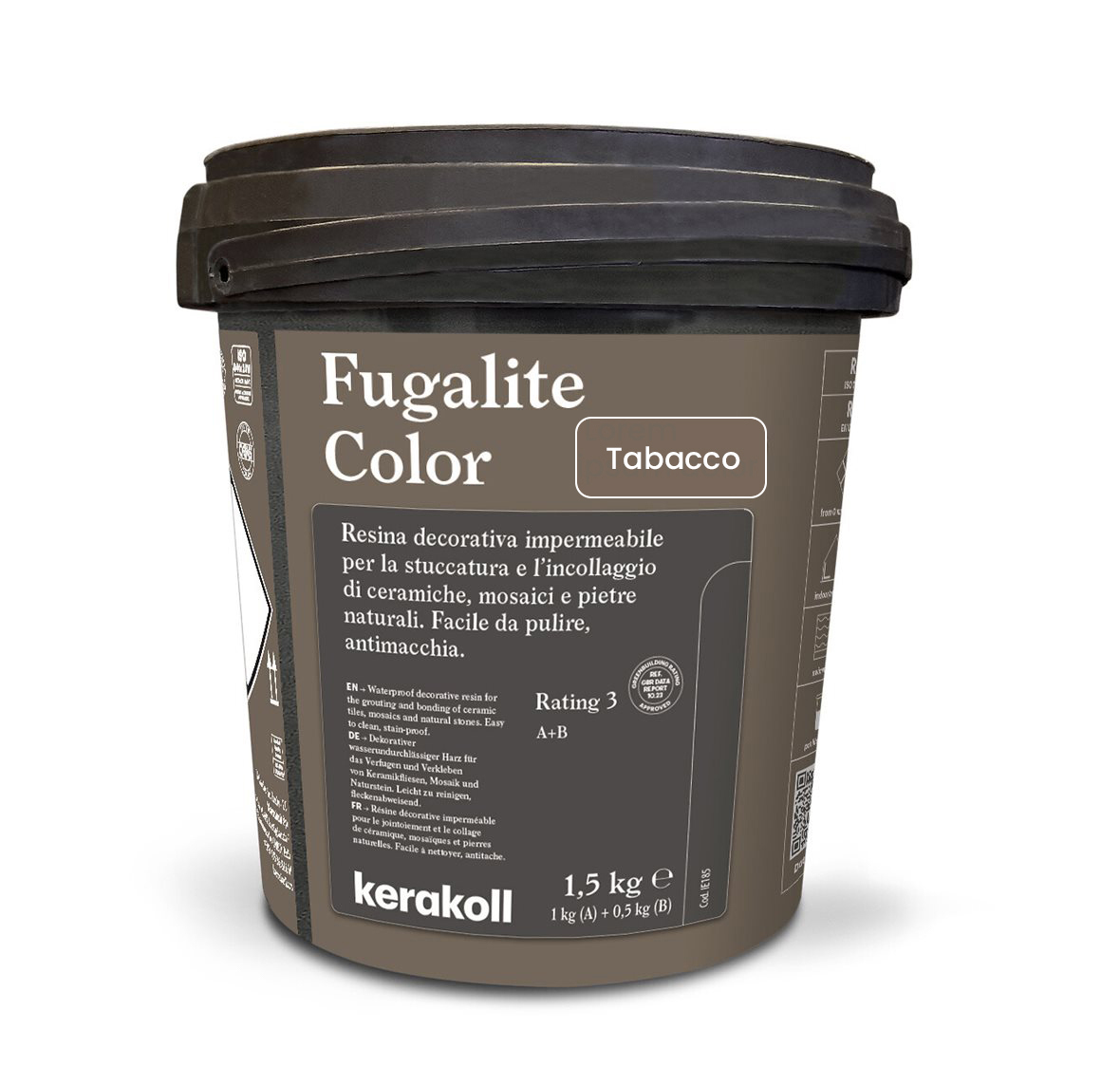 Изображение товара Эпоксидная затирка Fugalite Color Tabacco 1.5 кг для влажных помещений