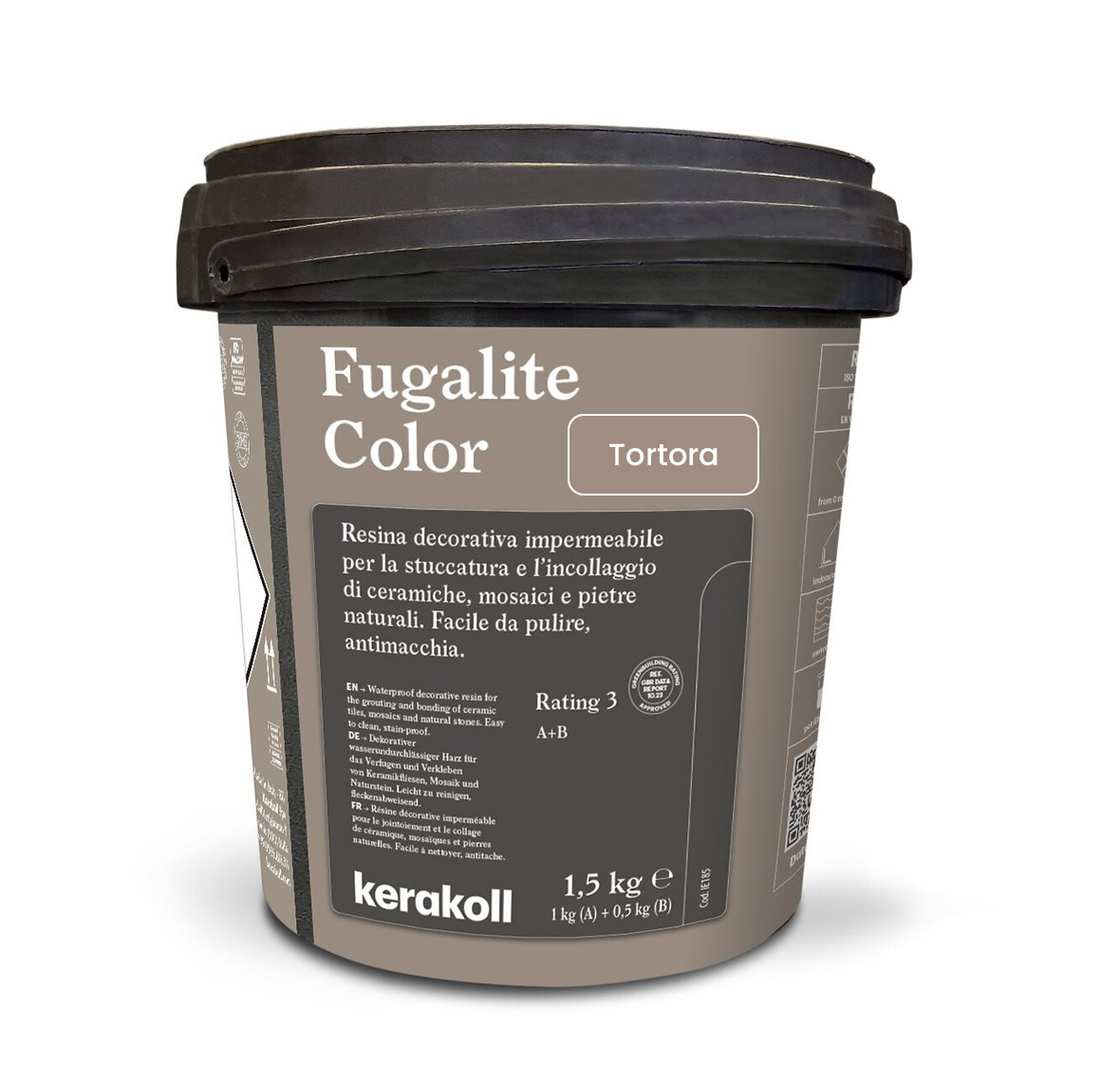 Изображение товара Эпоксидная затирка Fugalite Color Tortora 1.5 кг для влажных помещений