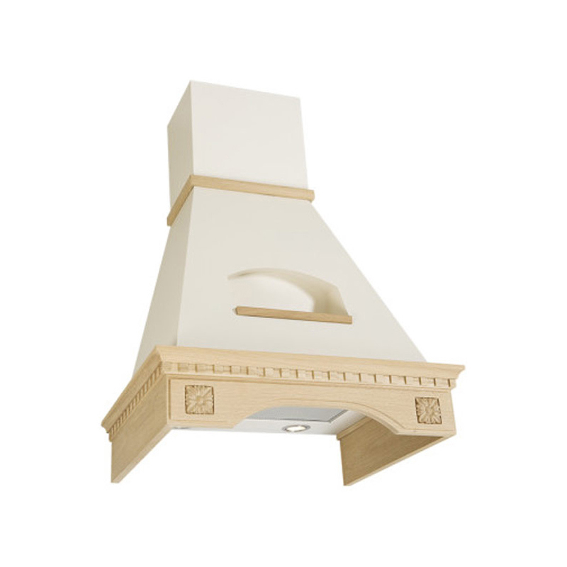 Изображение товара Вытяжка Elikor Бельведер Флореале 60П-650-П3Д бежевый/дуб неокрашенный 59.5 см цвет бежевый