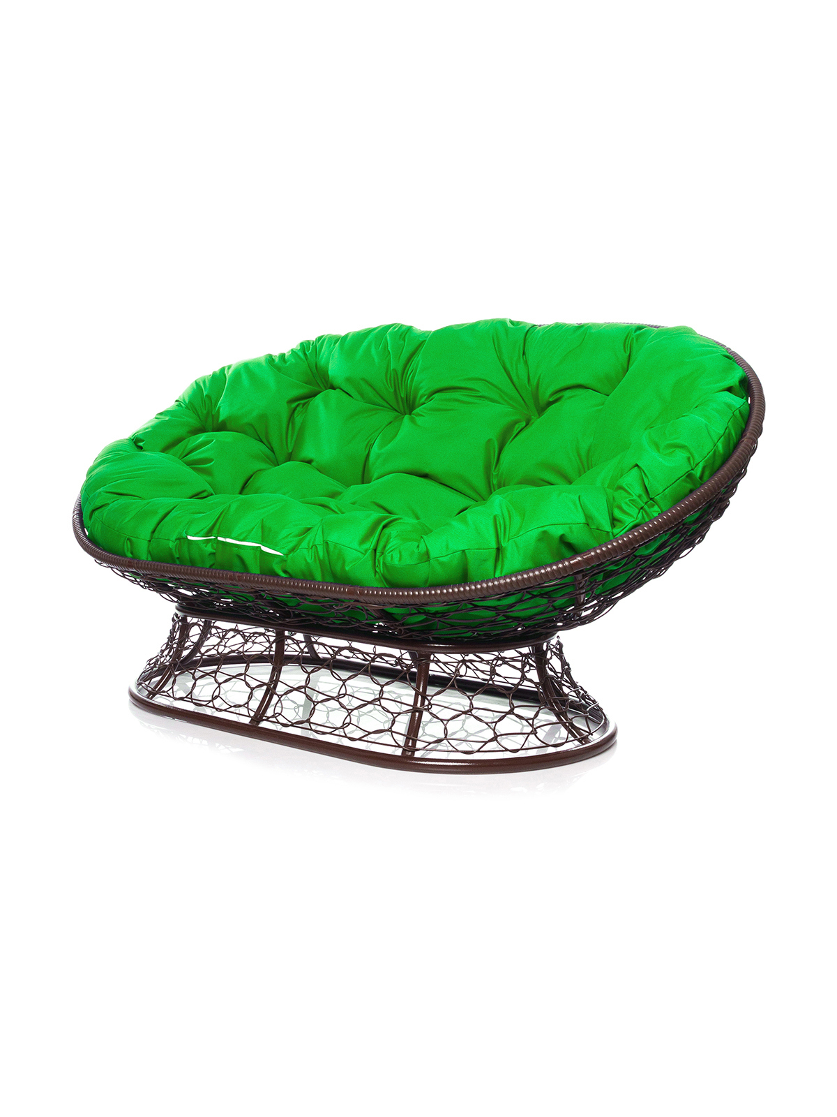 Изображение товара Садовый диван с подушкой M-group Мамасан 164x104 см коричневый