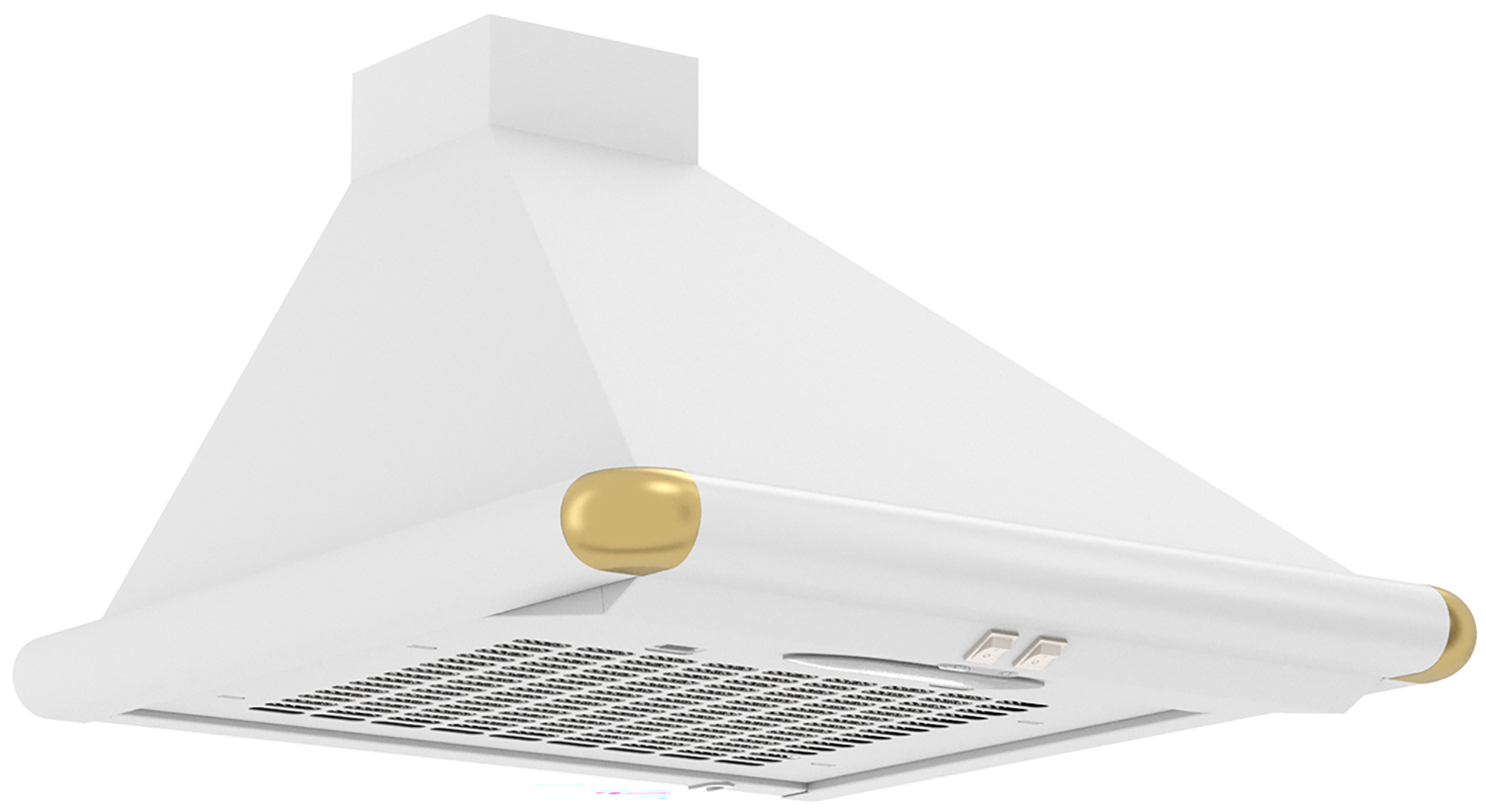Изображение товара Вытяжка Elikor Сатурн 50П-180-В1Л белый/золото 49 см