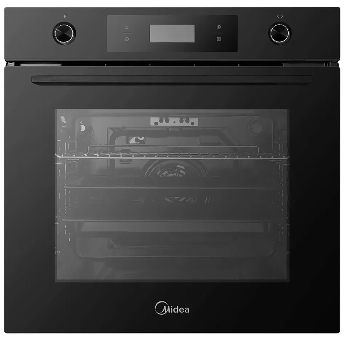 Изображение товара Встраиваемый электрический духовой шкаф Midea MO78100CGB 70 л черный 8 программ гриль