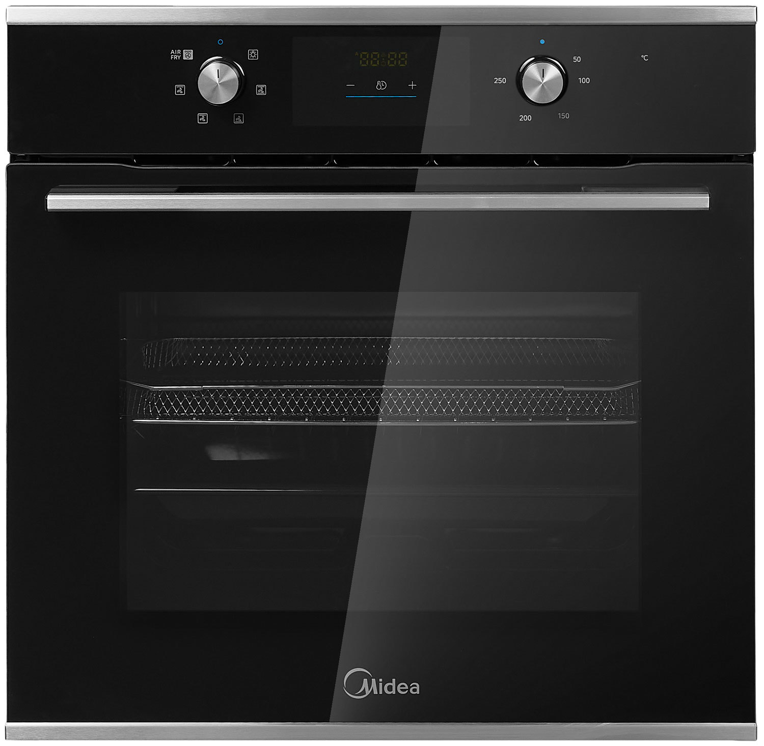 Изображение товара Встраиваемый электрический духовой шкаф Midea MO47003GB 60л черный с дисплеем