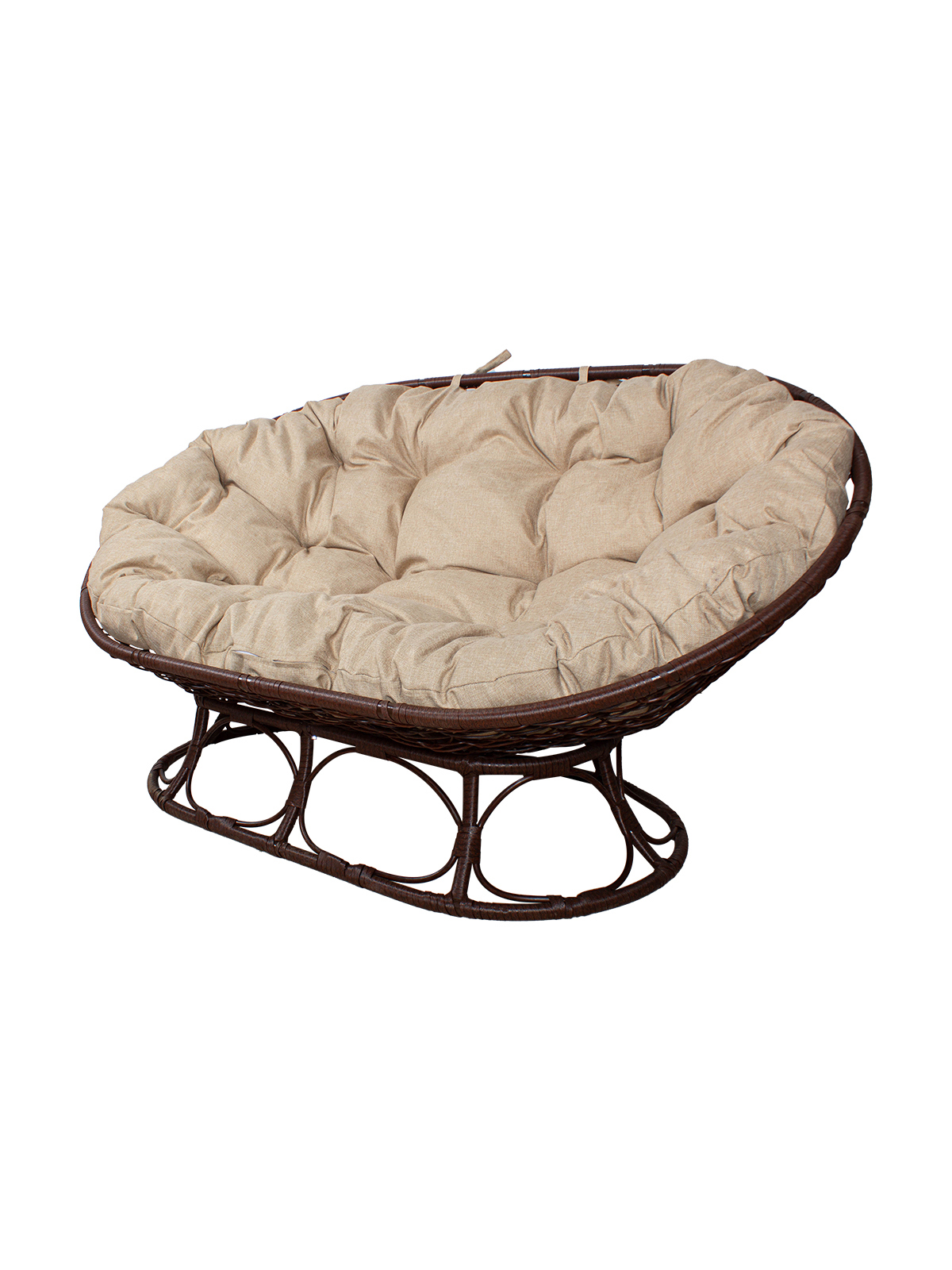 Изображение товара Диван садовый M-group 12880201 Мамасан Home 164 см x 104 см x 75 см сталь коричневый