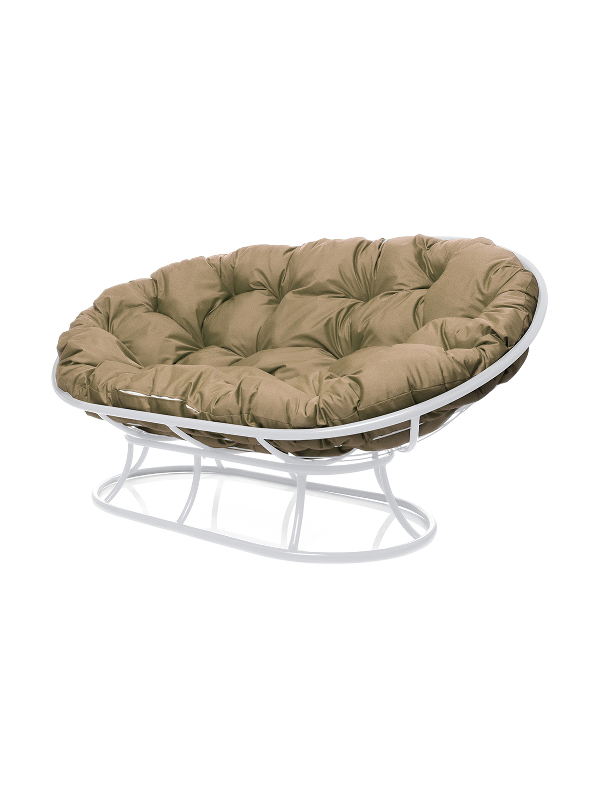 Изображение товара Садовый диван M-group Мамасан 164 см белый с подушкой