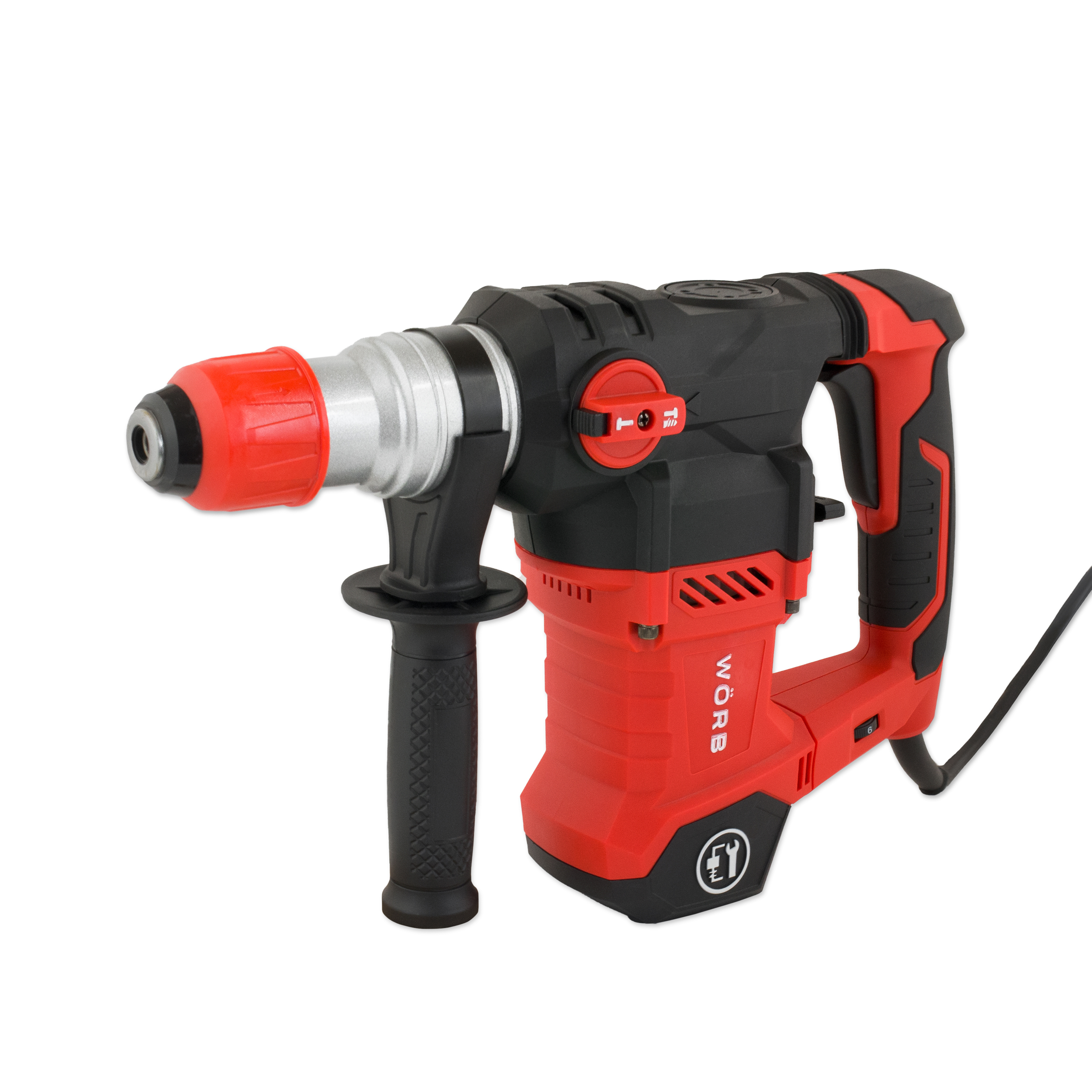 Изображение товара Перфоратор сетевой Wörb BH-1600V/40L, 1600 Вт, 6 Дж с 3 режимами работы