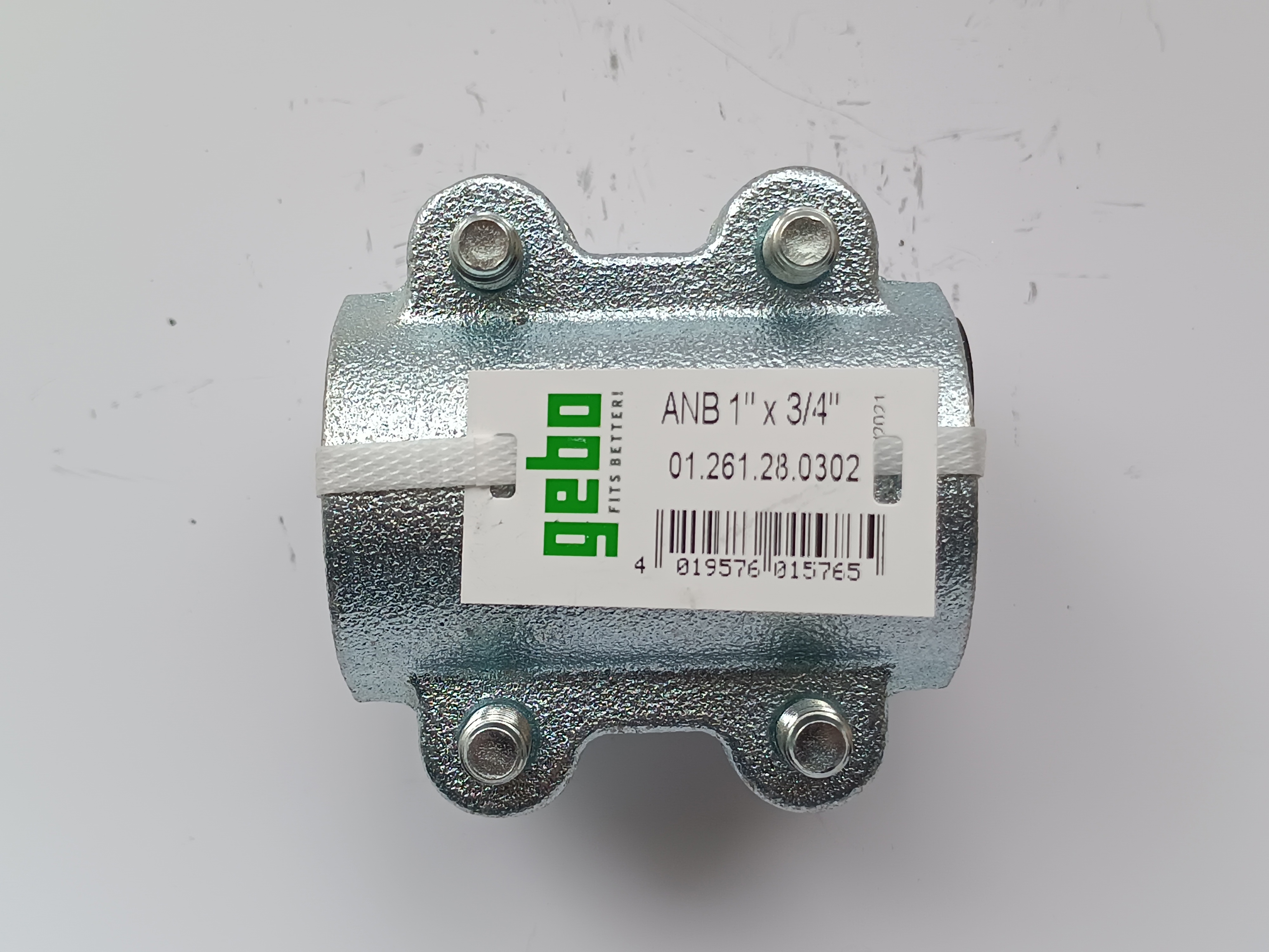 Изображение товара Обойма ремонтная с отводом Gebo Clamps 1x3/4 ВР чугун оцинкованный Польша