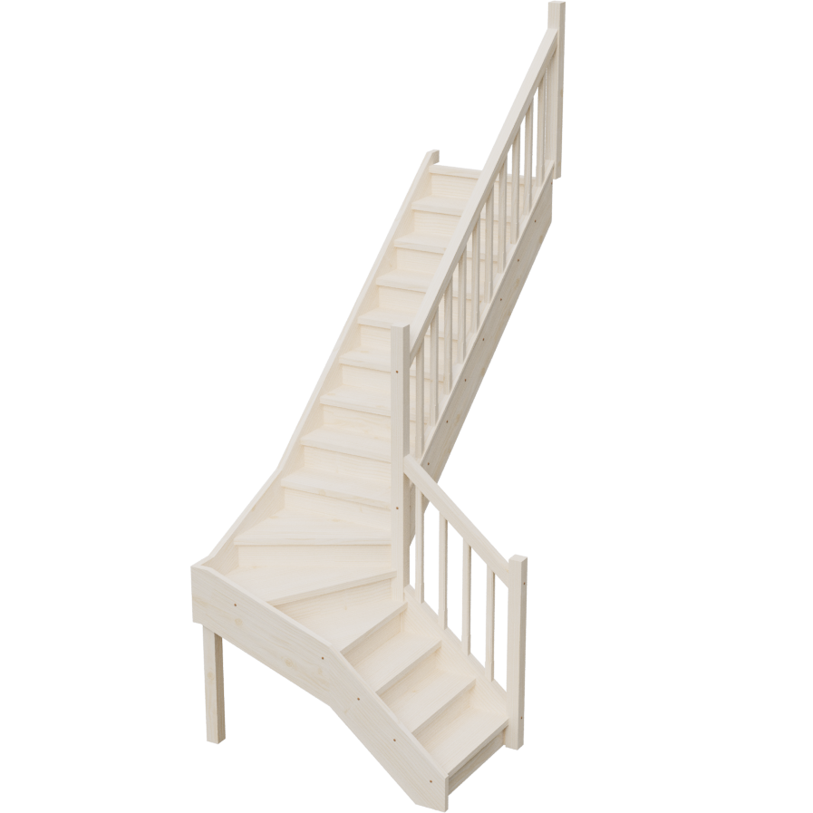 Изображение товара Межэтажная лестница Stairshop ЛЕС-ГПШ43 с поворотом направо Изображение товара Межэтажная лестница Stairshop ЛЕС-ГПШ43 с поворотом направо