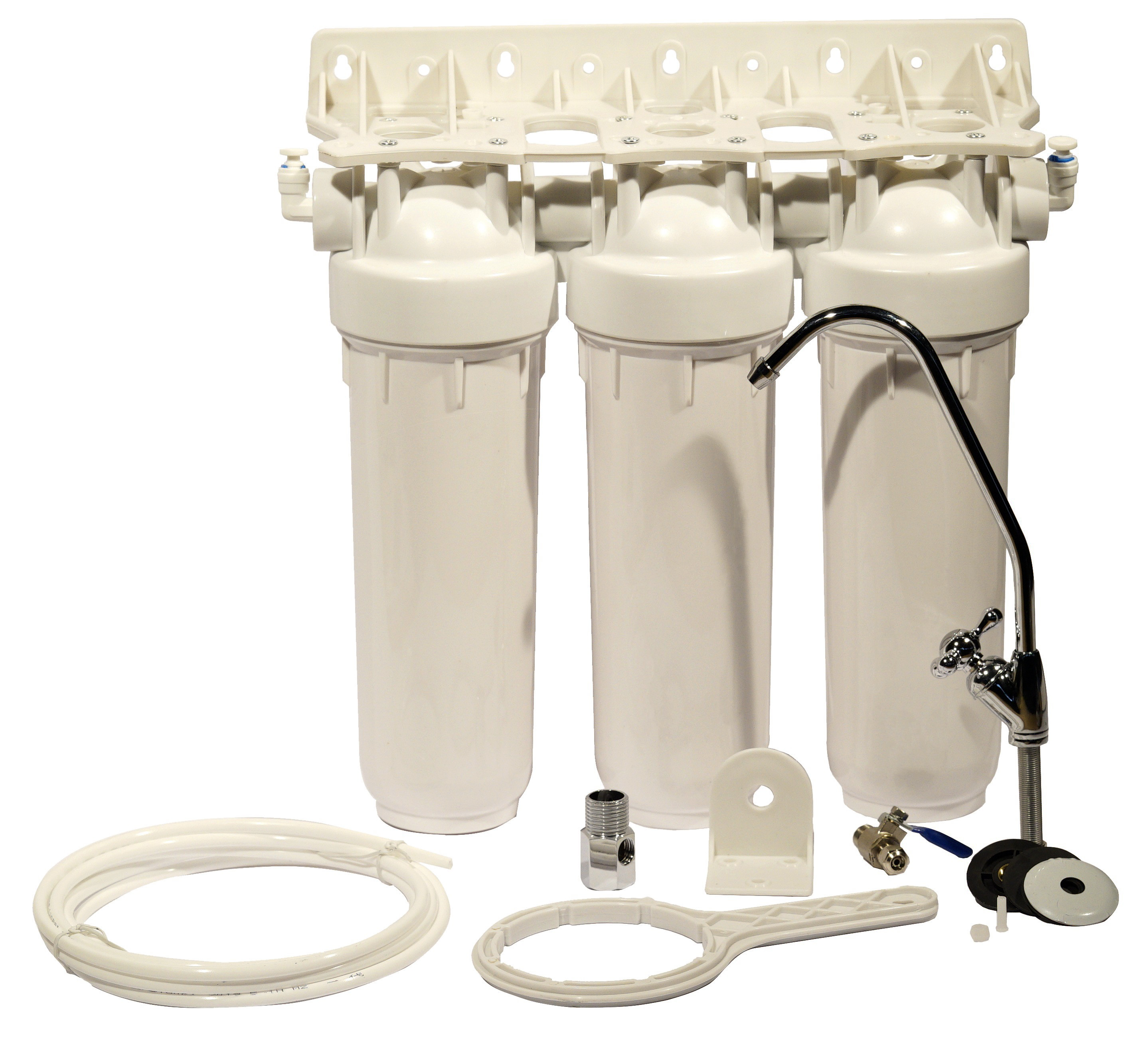 Изображение товара Фильтр под мойку Аква Про для жесткой воды 3 ступени с краном Россия