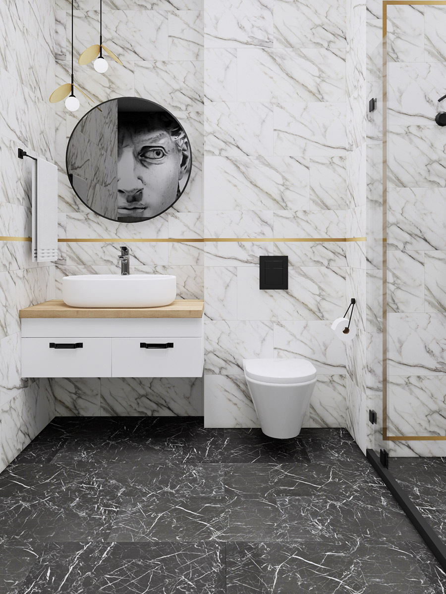 Изображение товара Кварц-виниловый ламинат Aspenfloor Natural Stone Тадж-Махал 4 мм 1.86 м² водостойкий