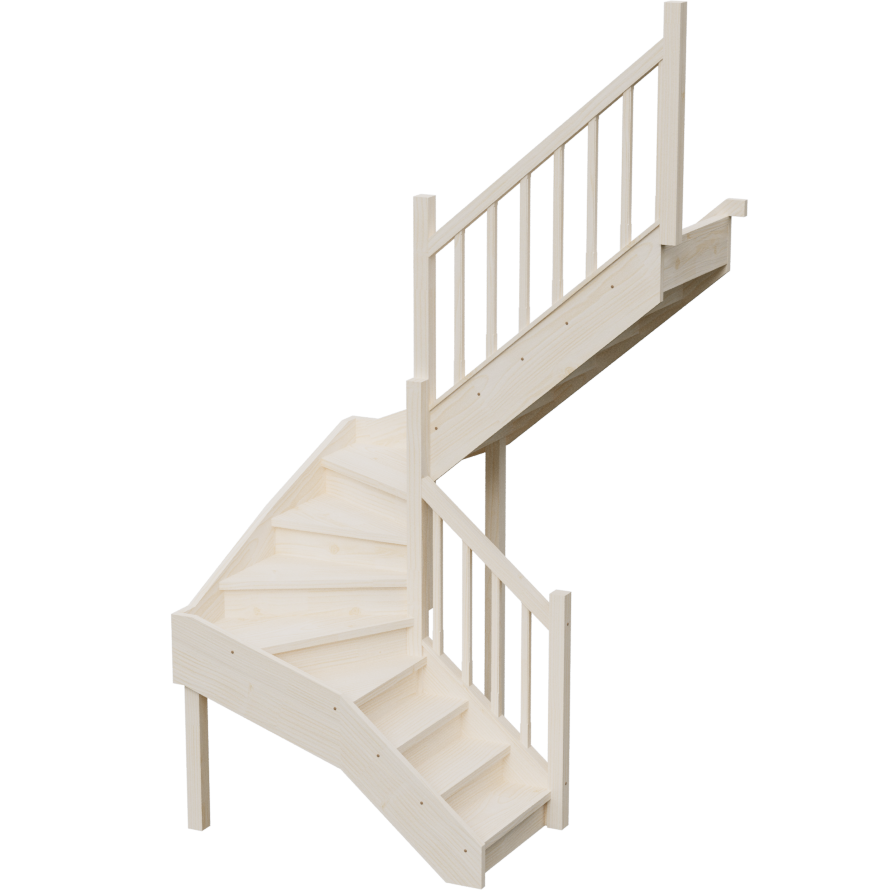 Изображение товара Лестница Stairshop ЛЕС-ППШ43 с правым поворотом Изображение товара Лестница Stairshop ЛЕС-ППШ43 с правым поворотом