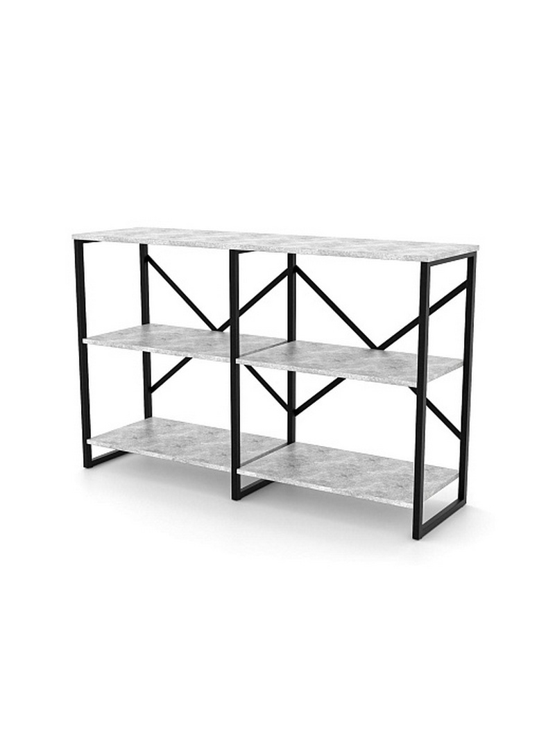 Изображение товара Стеллаж Ridberg Chicago 4 полки 116x75x32.4 см металл цвет бетон