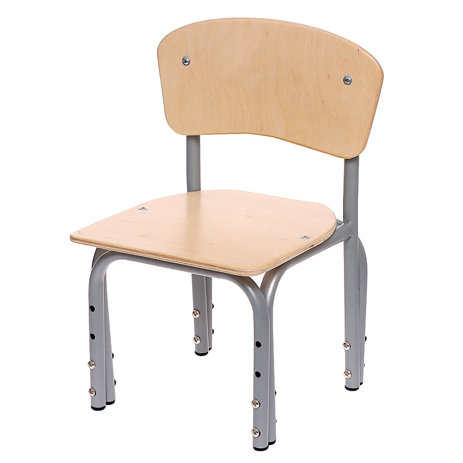 Изображение товара Детский регулируемый стул Zabiaka Кузя 9505755 из фанеры и дерева