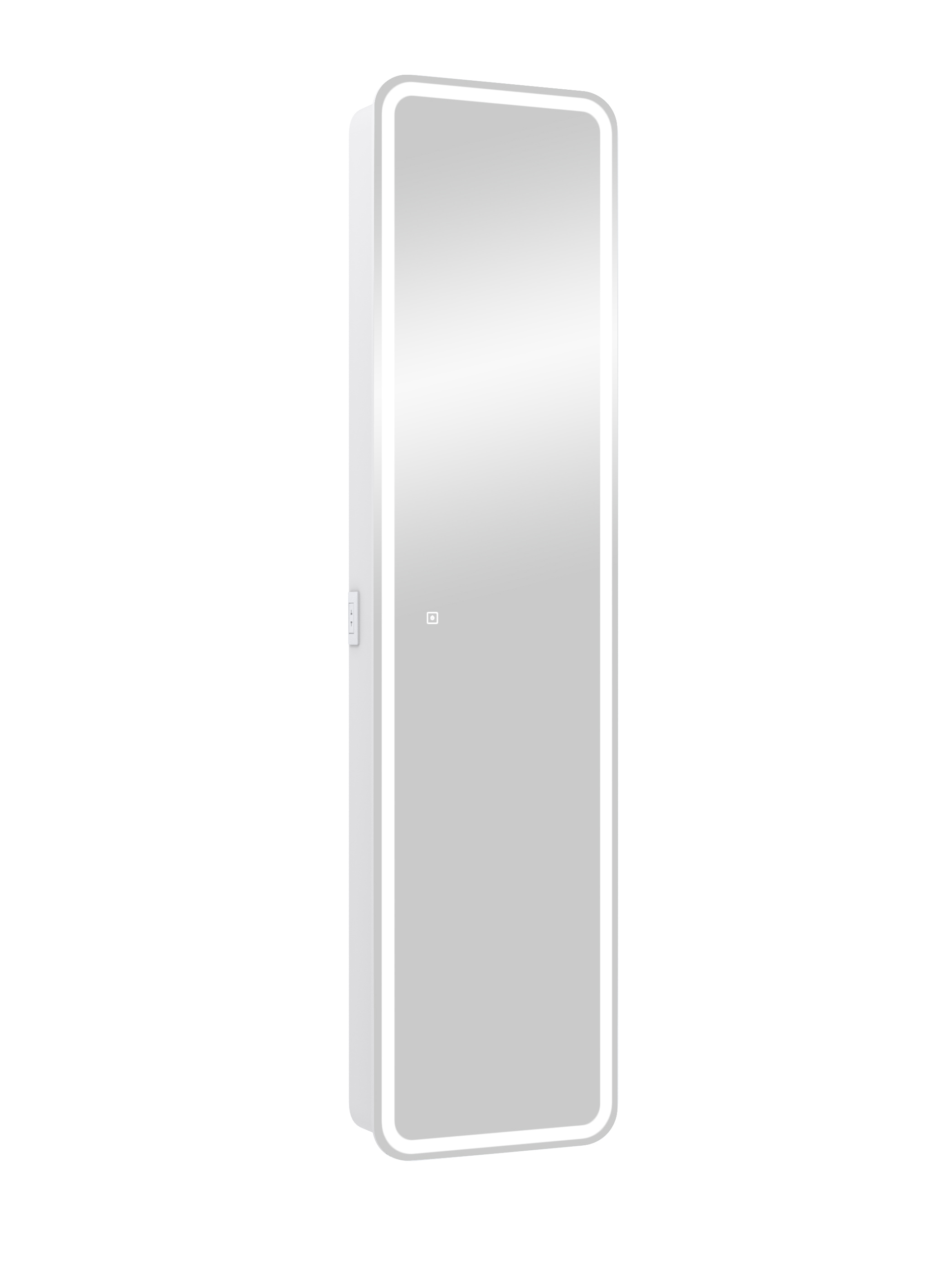 Изображение товара Зеркальный шкаф для ванной Elmer 40x160 см с LED подсветкой белый
