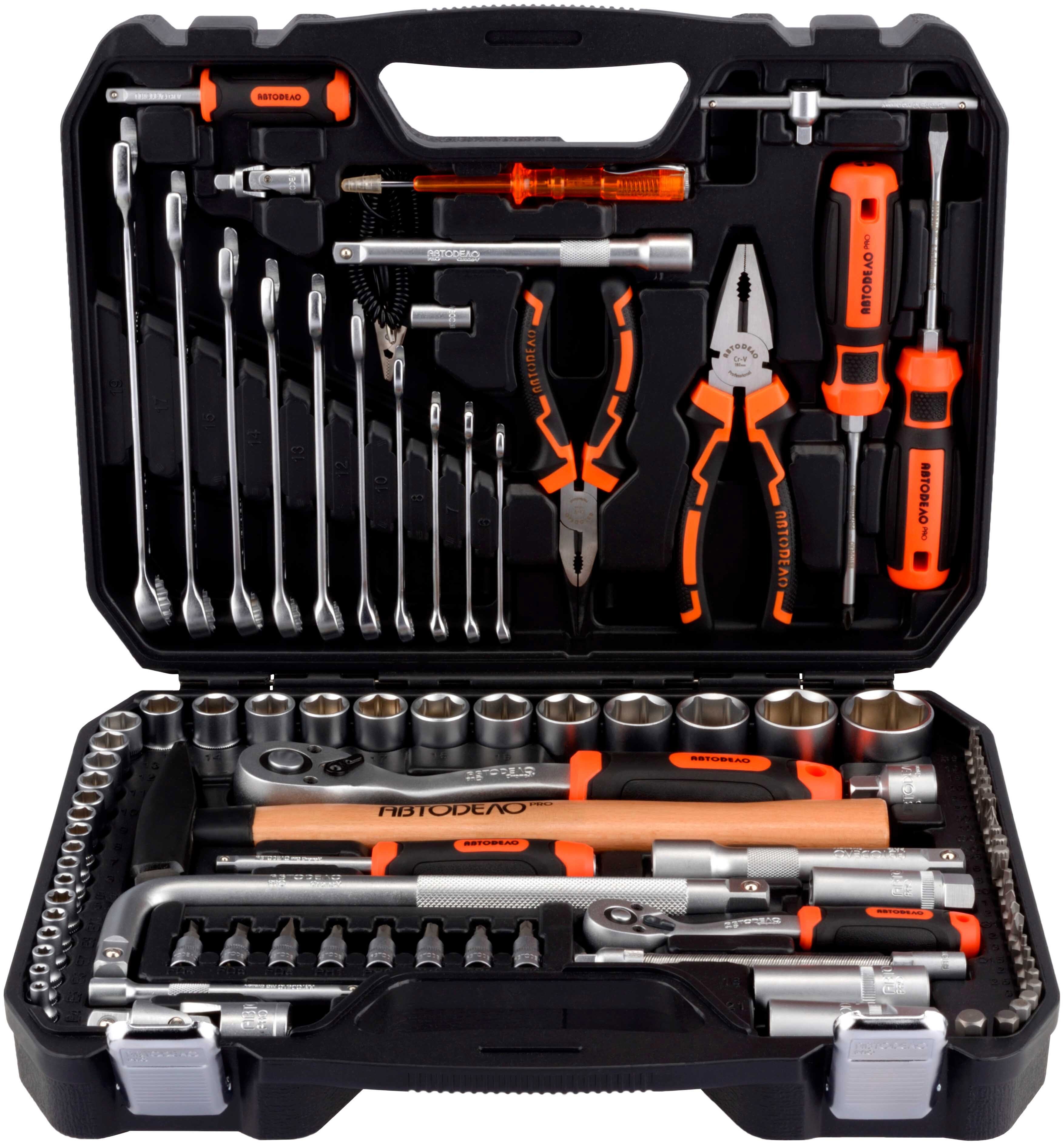 Изображение товара Набор инструментов Автодело Pro 39898 98 предметов для автомобиля и ремонта