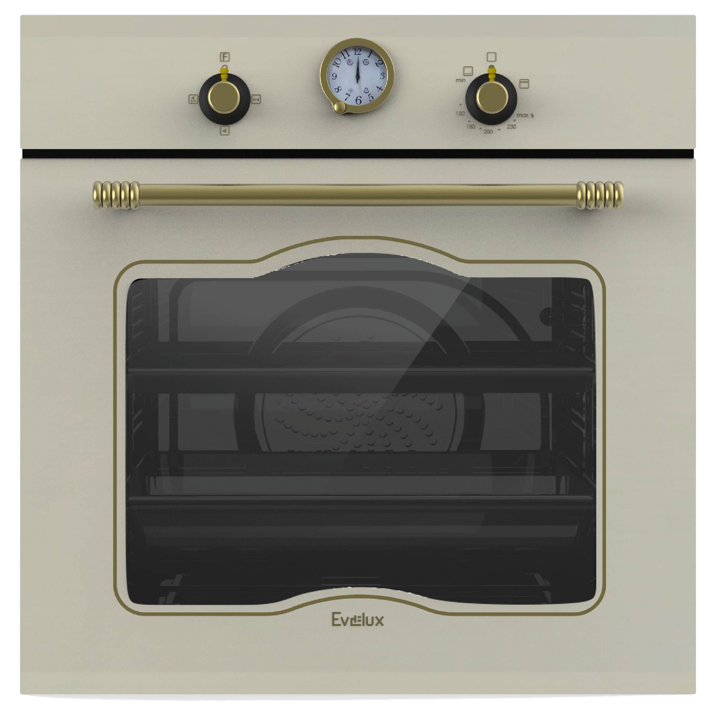 Изображение товара Встраиваемый газовый духовой шкаф Evelux Gso 614 Eir 67л бежевый