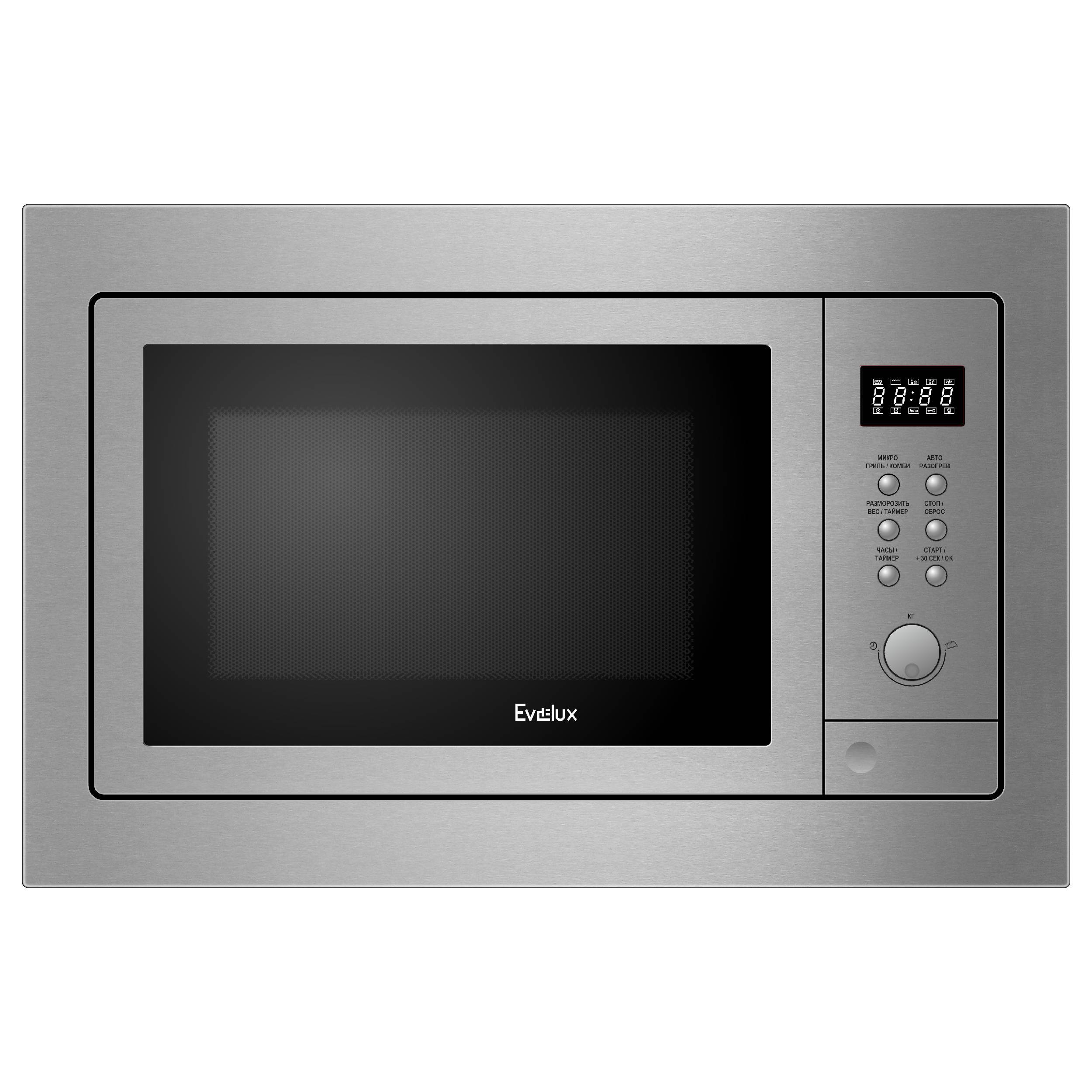 Изображение товара Встраиваемая микроволновая печь Evelux Mw 25 x 25 л 59.5x46x40 см цвет серый