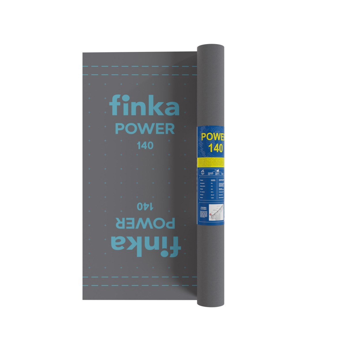 Изображение товара Диффузионная мембрана Finka Power 140г/м² 1.5x50м 75м² Изображение товара Диффузионная мембрана Finka Power 140г/м² 1.5x50м 75м²