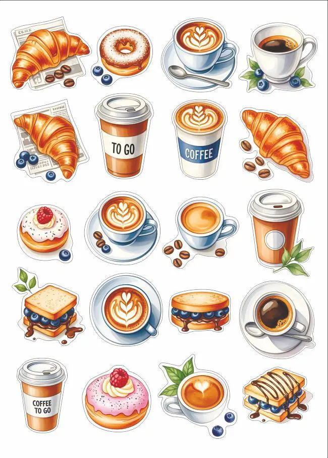 Наклейка Симфония Аромат кофе 30x20 см