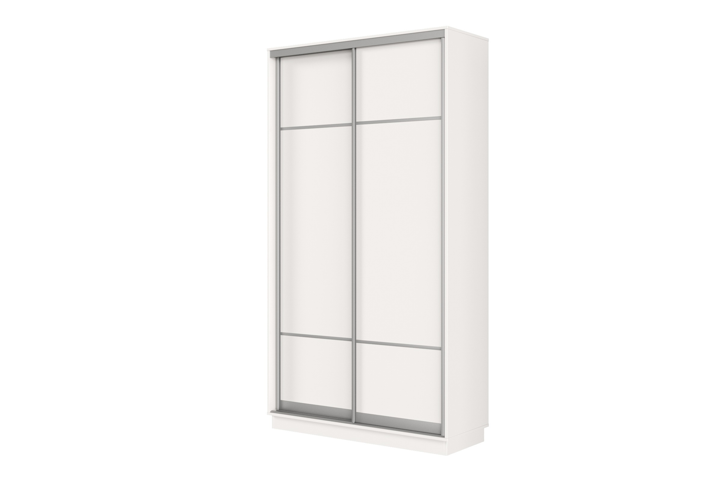 Изображение товара Шкаф-купе xочу домой Классика Лайт мини 01 (08;08) 220x100x45 см 7 полок ЛДСП цвет белый