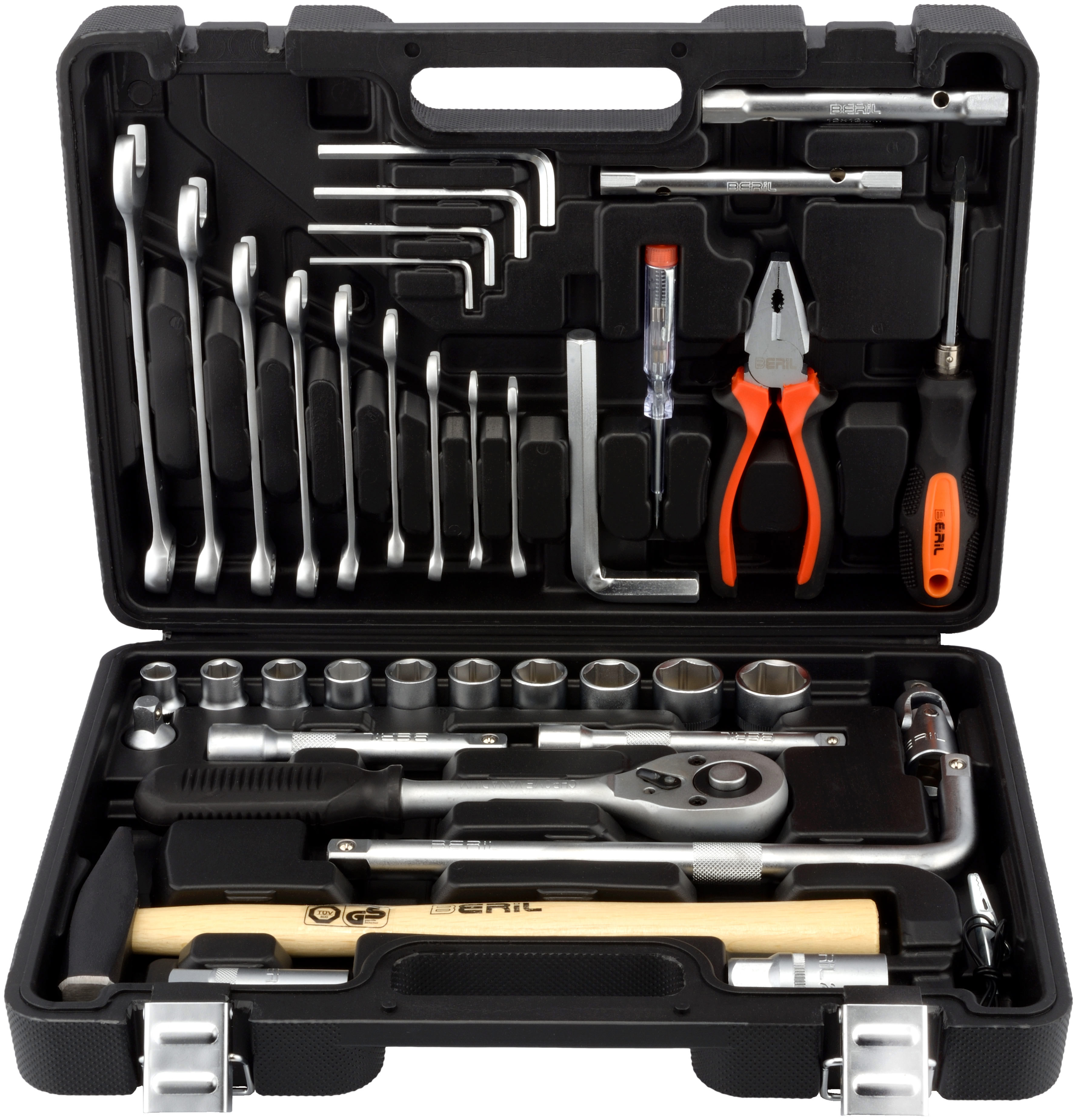 Изображение товара Набор инструментов Beril 700039 39 предметов для автомобиля с пластиковым кейсом
