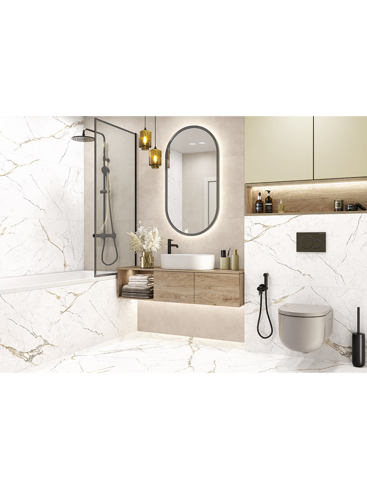 Изображение товара Керамогранит Alma ceramica Rock line GFU60120RKL40R 60x120см цвет коричневый