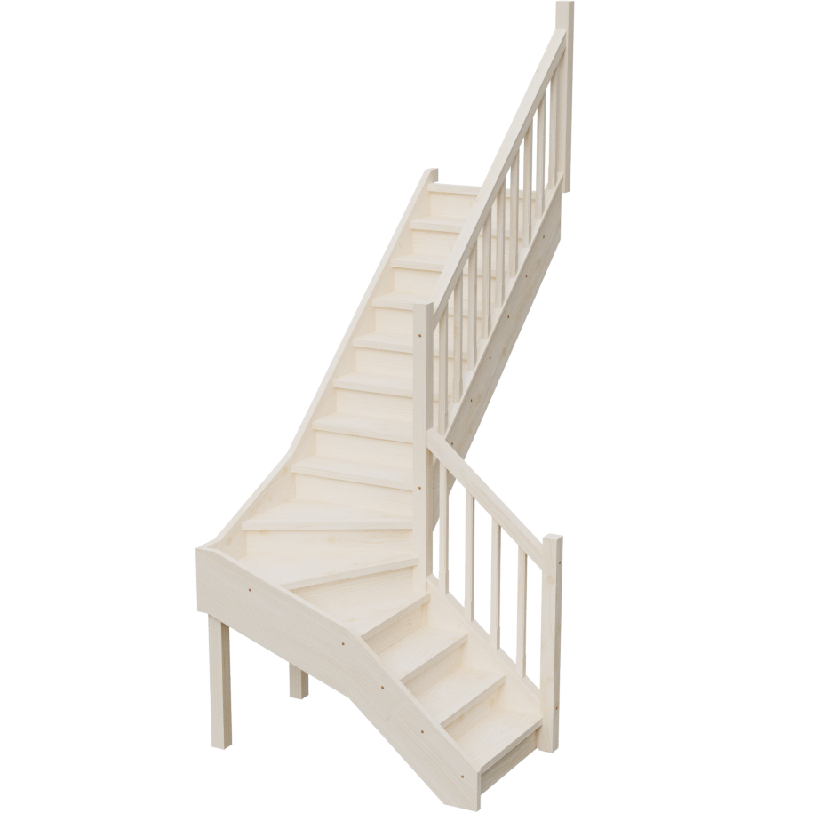 Изображение товара Межэтажная лестница Stairshop ЛЕС-ГПШ33 с поворотом направо Изображение товара Межэтажная лестница Stairshop ЛЕС-ГПШ33 с поворотом направо