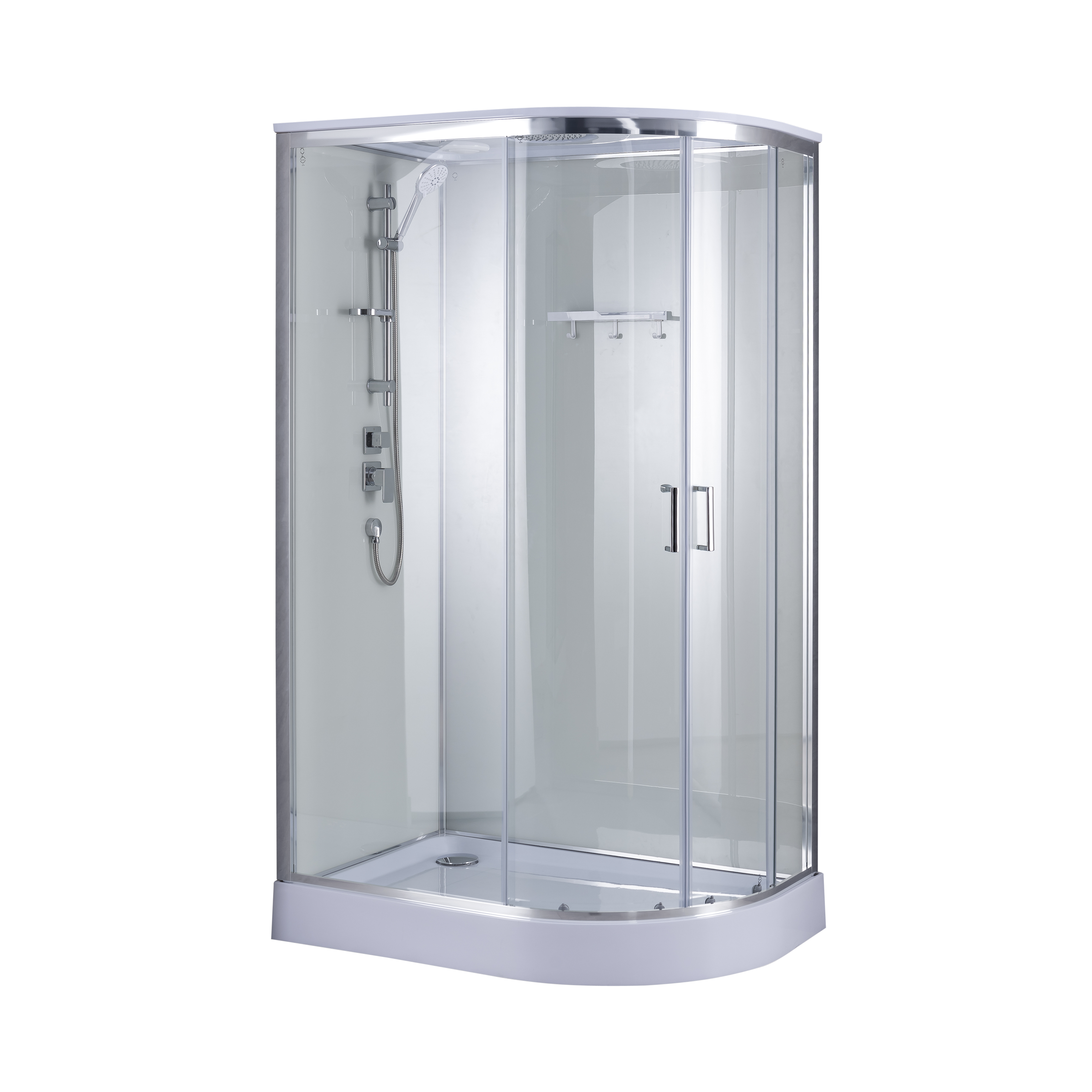 Изображение товара Душевая кабина с крышей KONSENSA Борнео низкий поддон 120x80 см левая