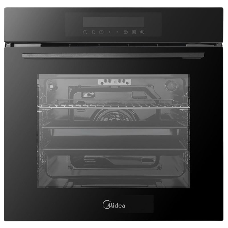 Изображение товара Встраиваемый электродуховка MIDEA MO98277CGB 70 л черный с сенсорным управлением Изображение товара Встраиваемый электродуховка MIDEA MO98277CGB 70 л черный с сенсорным управлением