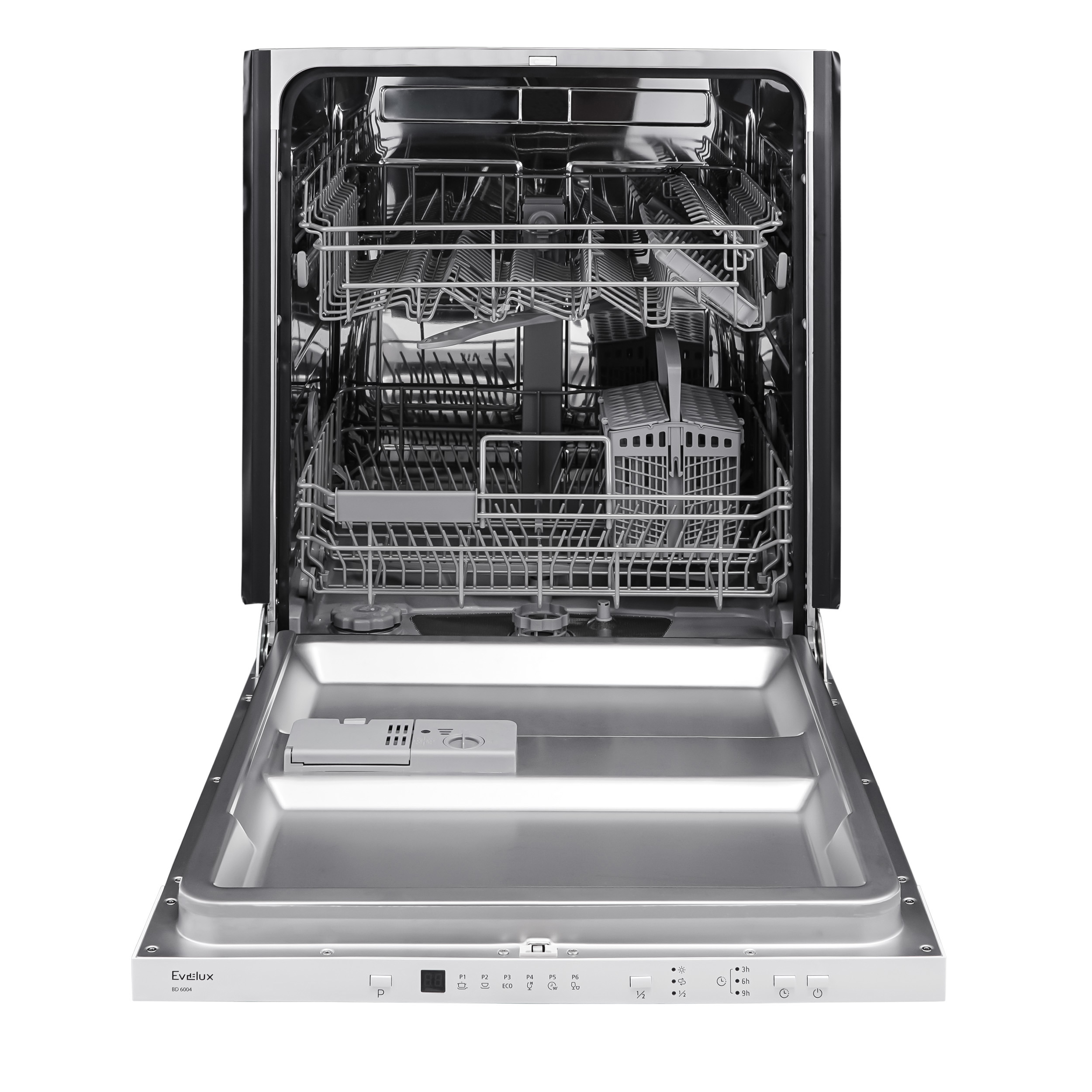 Изображение товара Встраиваемая посудомоечная машина Evelux bd 6004 59.8 см 6 программ цвет белый.