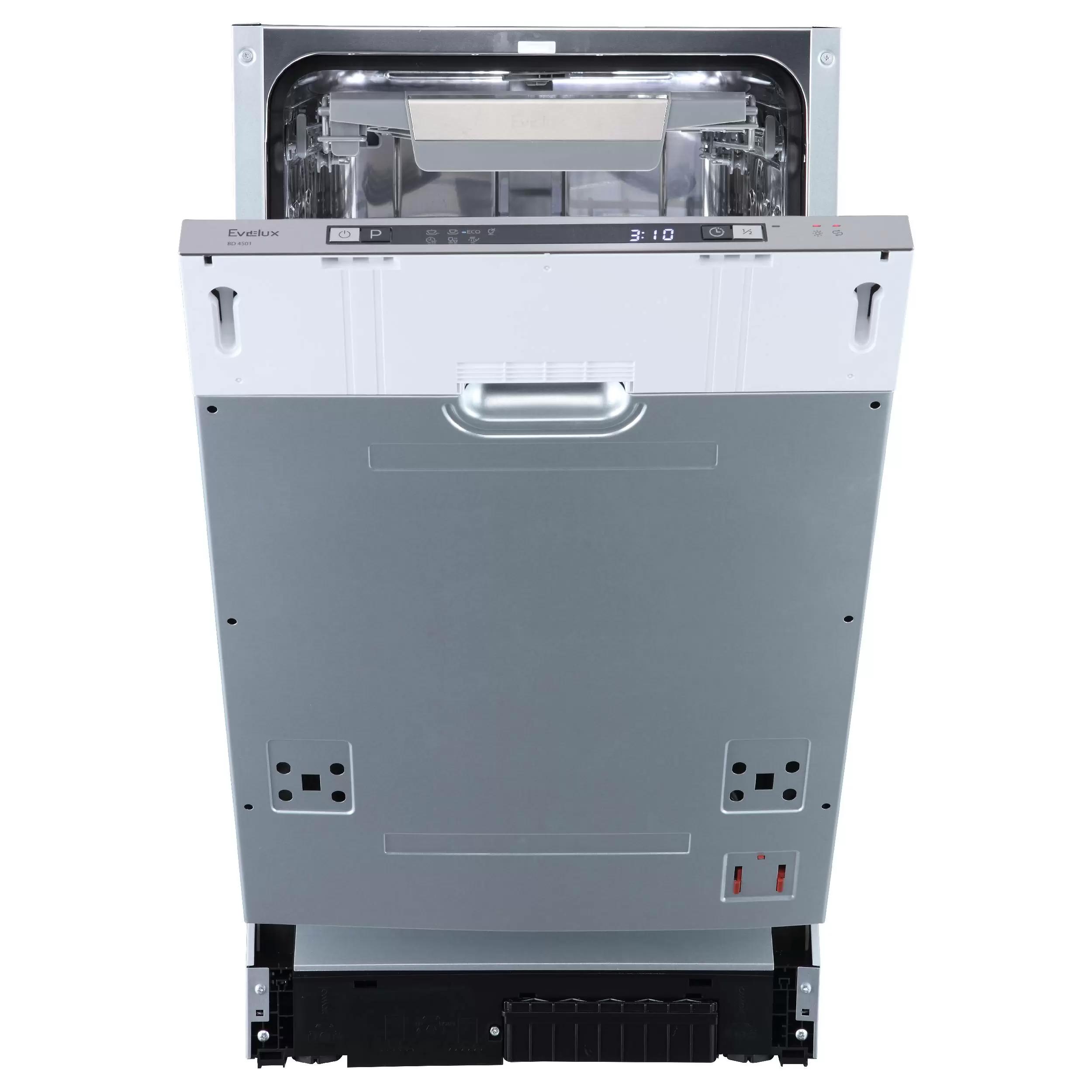 Изображение товара Встраиваемая посудомоечная машина Evelux bd 4501 45 см 7 программ серый