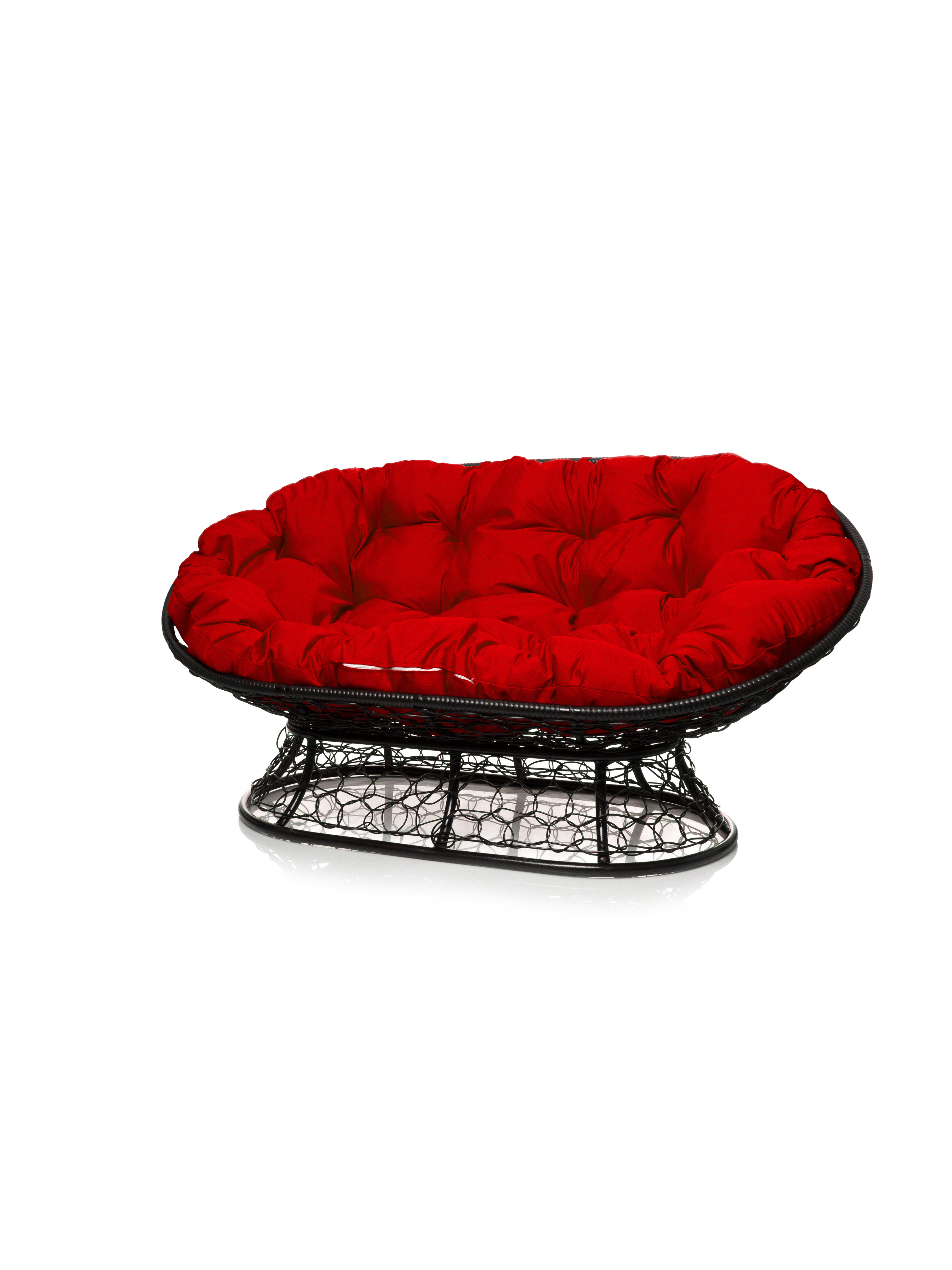 Изображение товара Садовый диван М-group Мамасан с ротангом 2 места черный