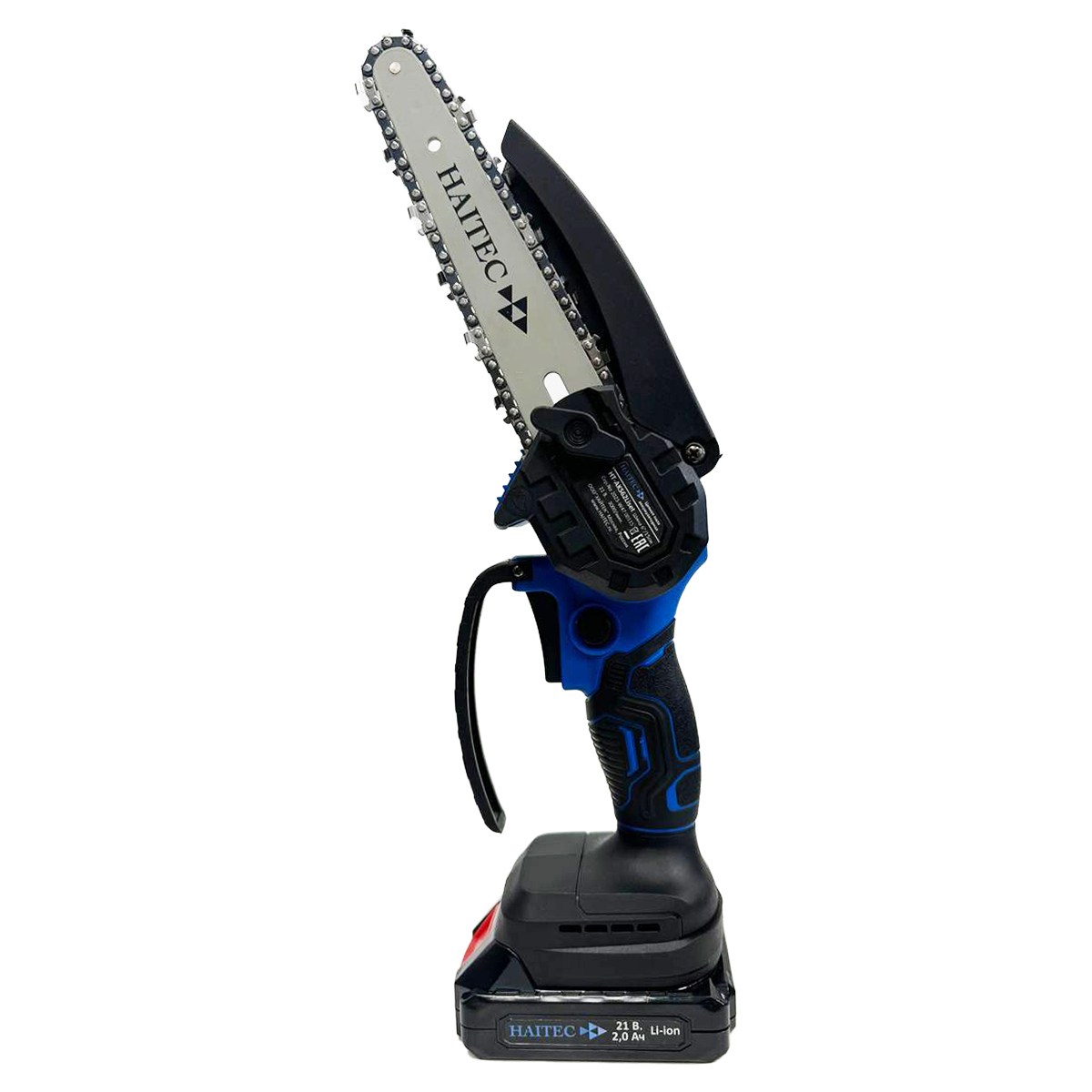 Изображение товара Аккумуляторная цепная пила Haitec HT-AKS62Liset 21 В, 15 см, 2 аккумулятора
