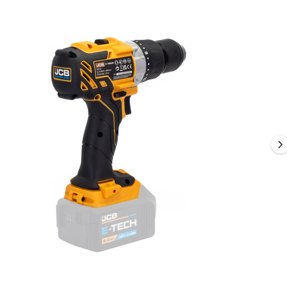 Изображение товара Дрель-шуруповерт аккумуляторная бесщеточная Jcb JCB-18BLDD-B-E, 18 В Li-Ion без АКБ и ЗУ
