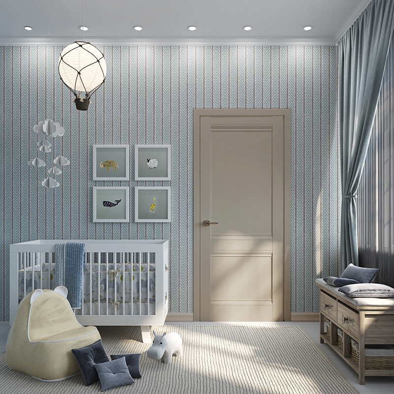 Изображение товара Дверь межкомнатная Dorica Классик-1 глухая 80x200см ПВХ цвет кварцевый серый без замка и петель в комплекте