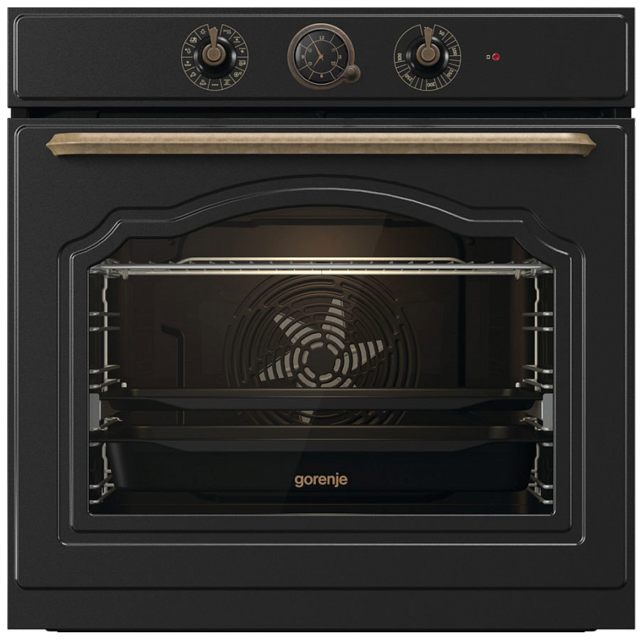 Изображение товара Встраиваемый электробухня Gorenje BOS67372CLB 77л черный со стилем Classico