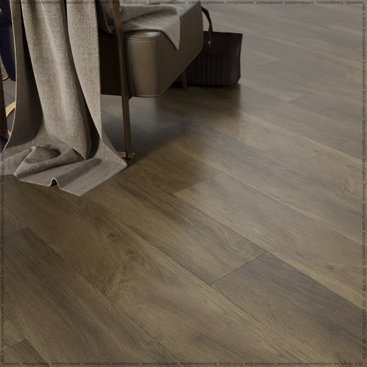 Изображение товара Кварц-виниловая плитка Fine Floor Rich Дуб Патмос 42 класс влагостойкая