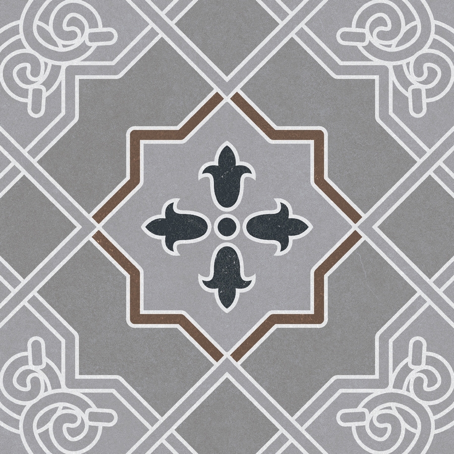 Изображение товара Керамогранит Motto Monotone N100111 20x20см цвет серый