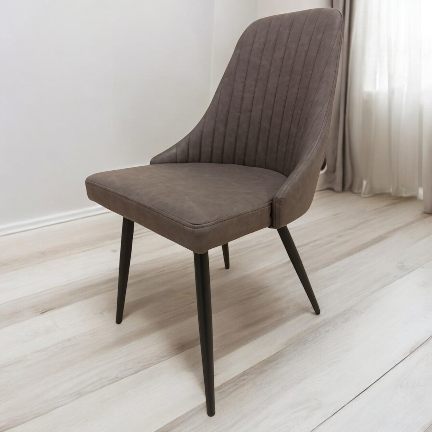 Изображение товара Кухонный стул Goldensun Marvin современный коричневый с экокожей