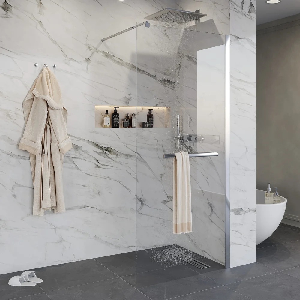 Изображение товара Душевая перегородка NIAGARA Nova NG-661-90 90x195 прозрачное