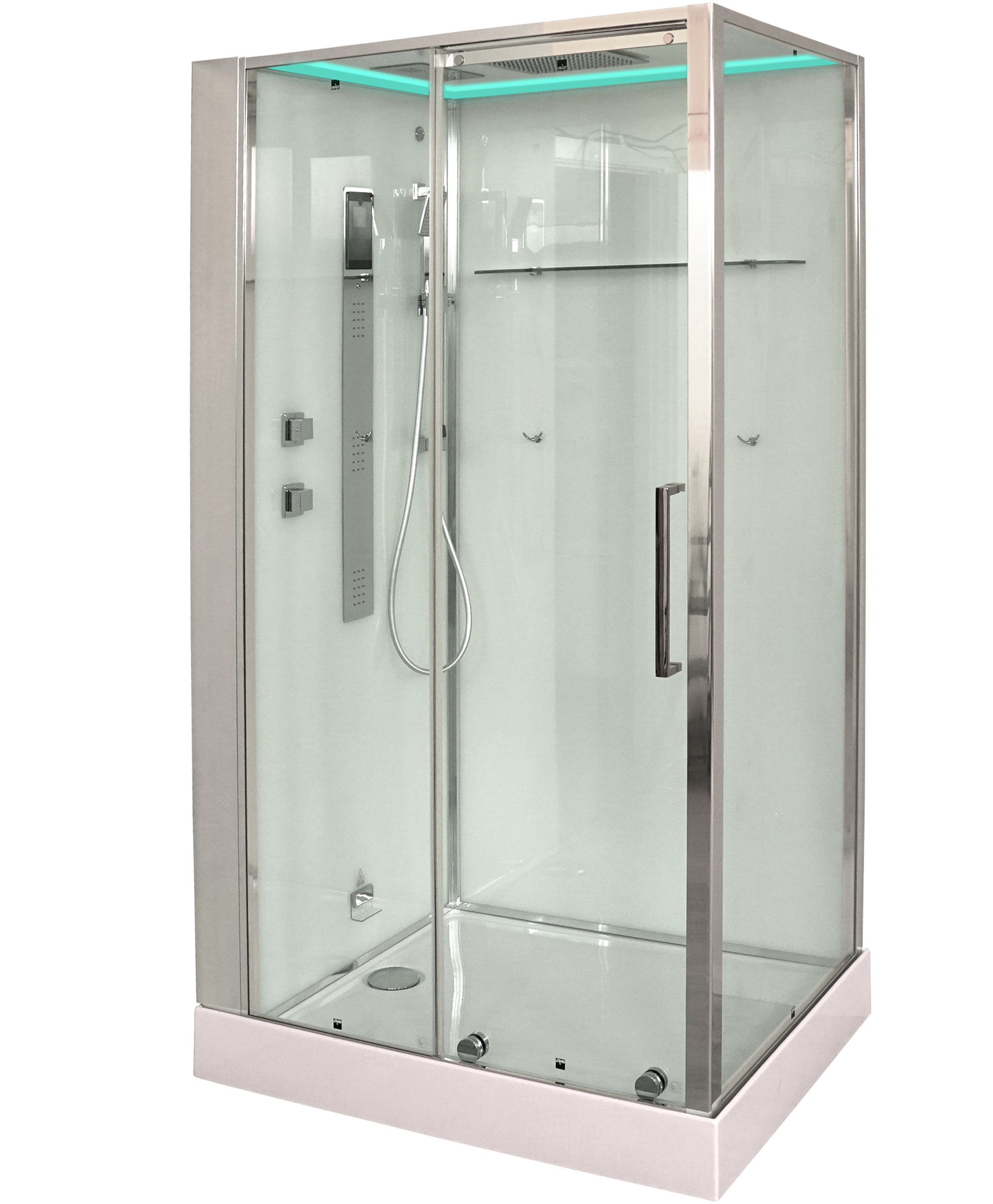 Изображение товара Душевая кабина Timo Premium HELMA R с хамам и хромотерапией 90x120x220 прямоугольная