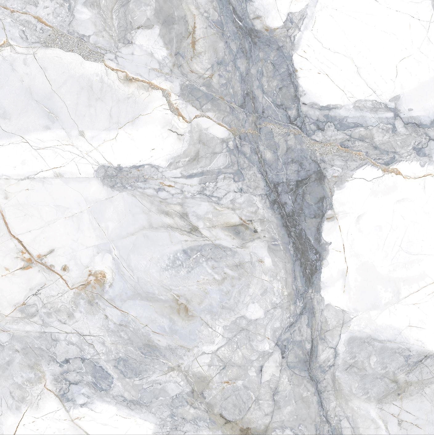 Изображение товара Керамогранит Sal Sapiente Art Stone PSA 6014 60x60см белый с серым мраморным эффектом