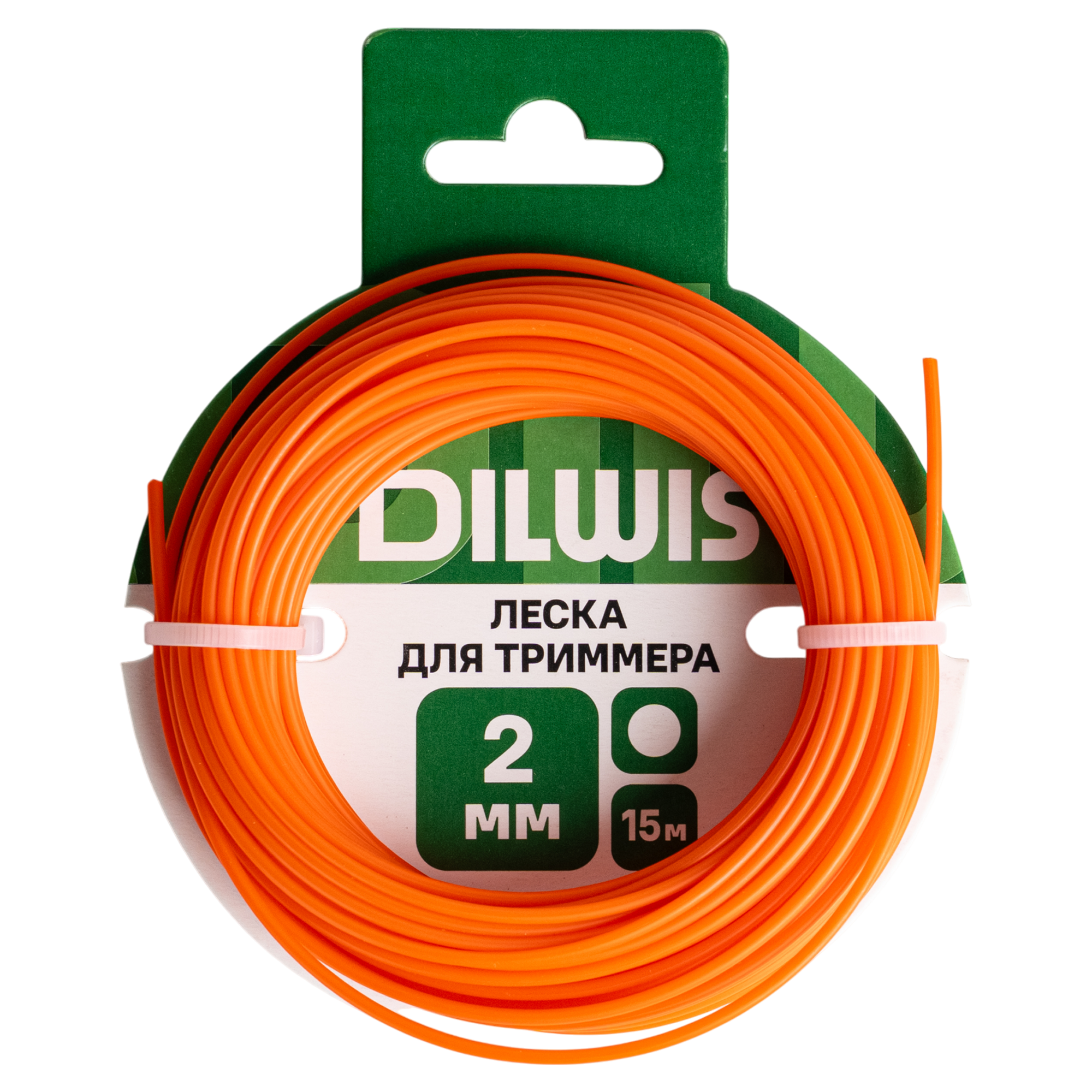 Изображение товара Леска DILWIS 2 мм 15 м цвет оранжевый
