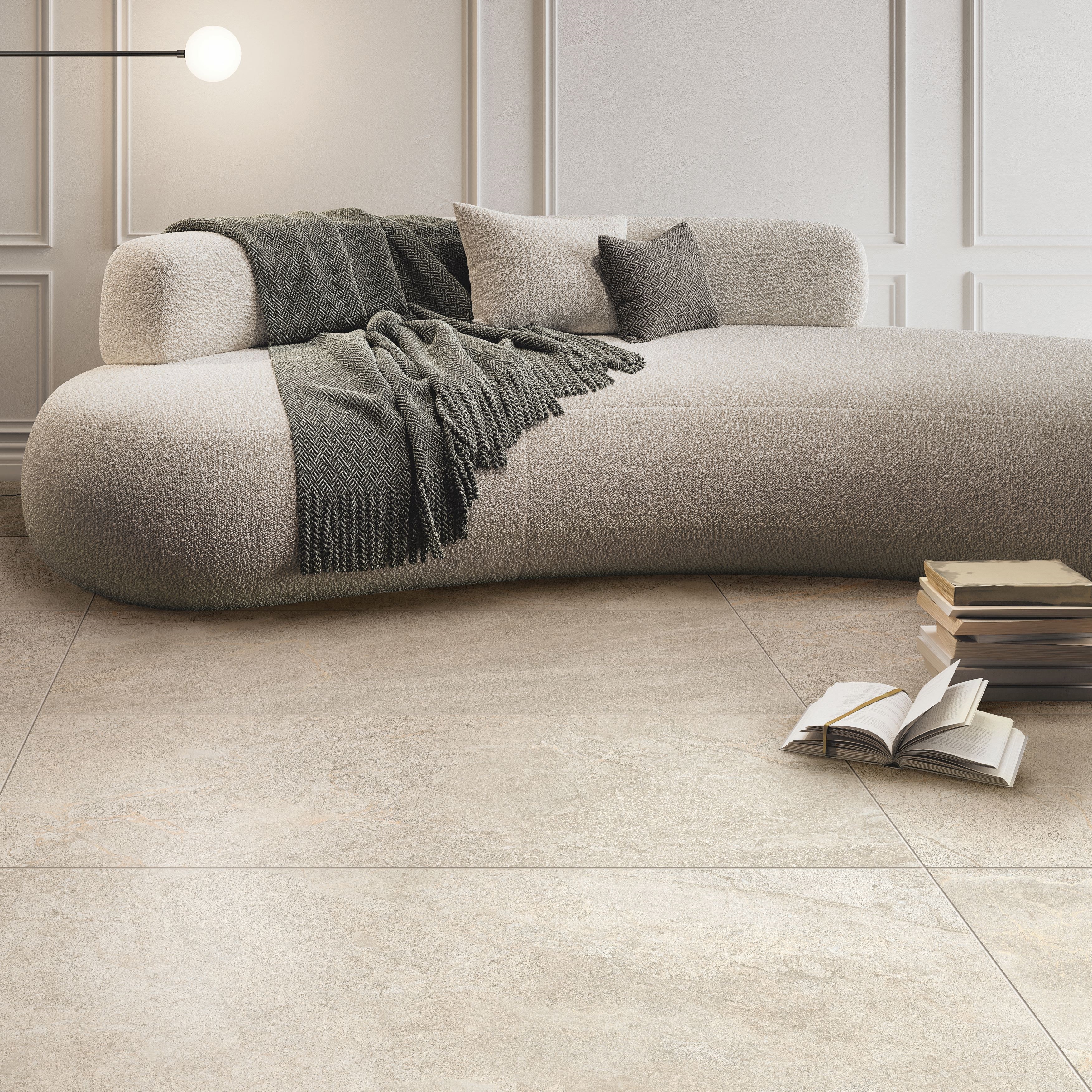 Изображение товара Глазурованный керамогранит Maria 60x120 см матовый кремовый