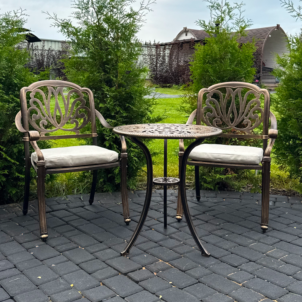 Изображение товара Набор садовой мебели Royal Family Wilhelm алюминий 2 кресла стол