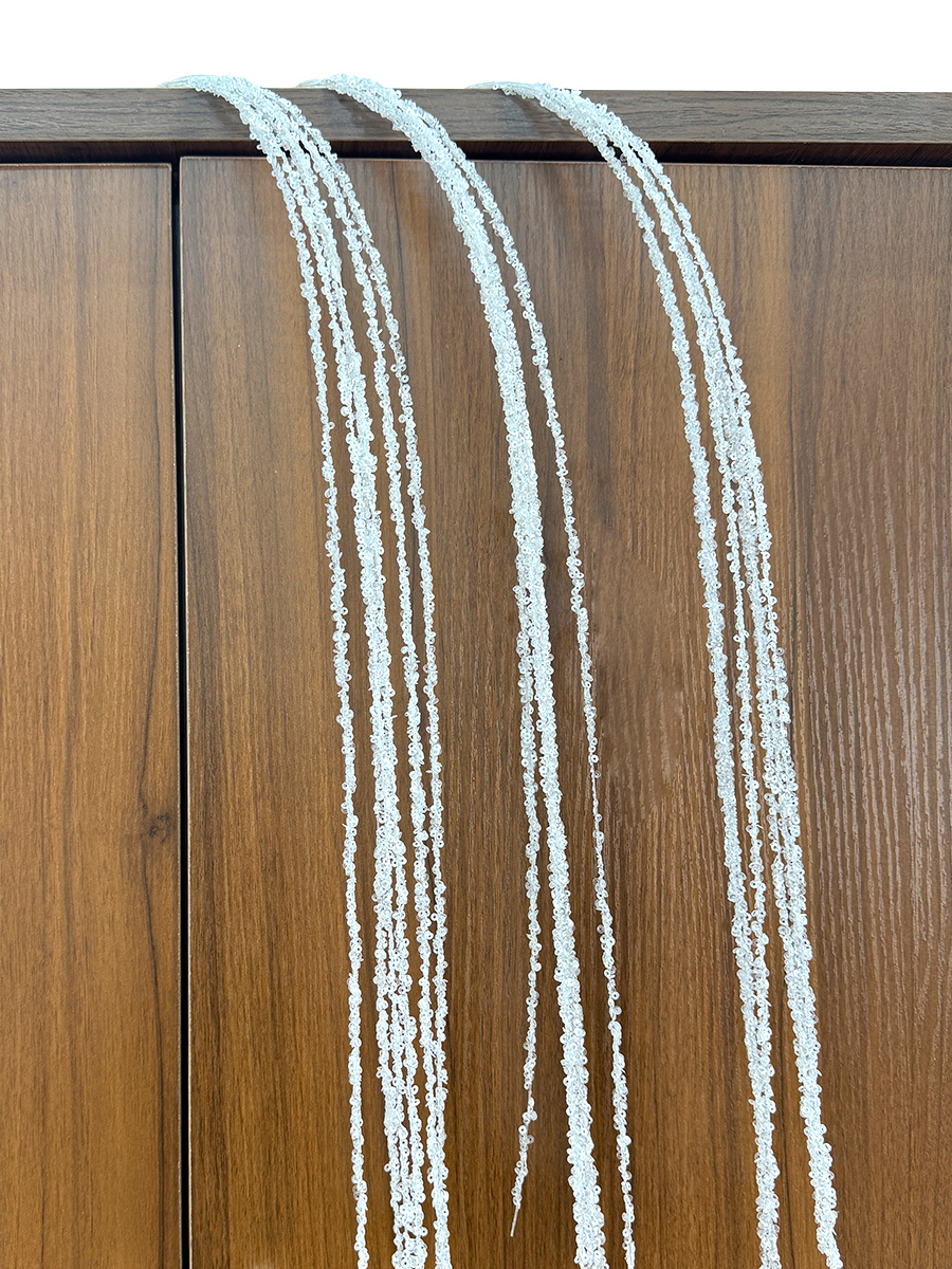 Изображение товара Рождественская ветка 97 см с блестками для праздничного декора