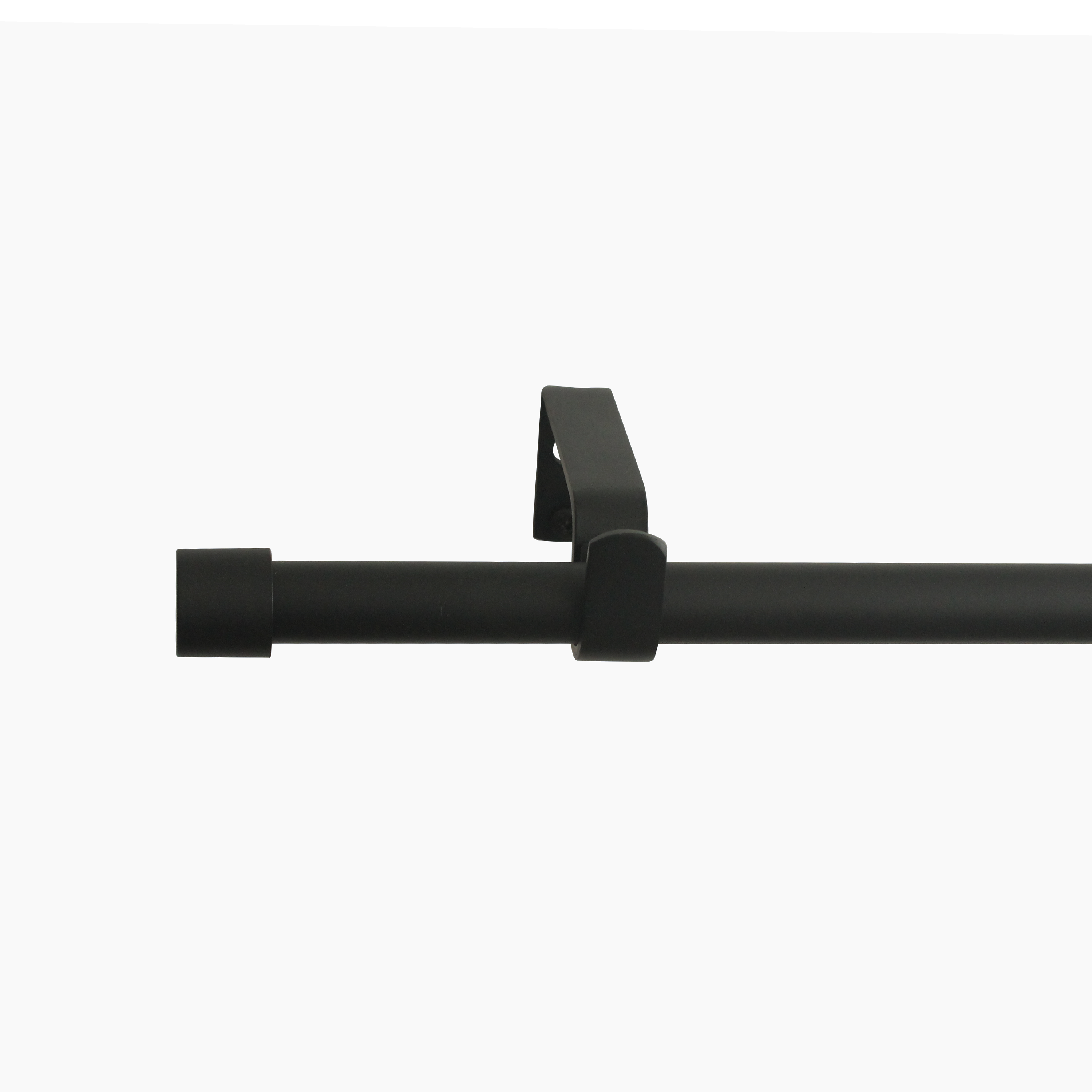 Изображение товара Настенный карниз раздвижной однорядный 120-210 см металл цвет черный