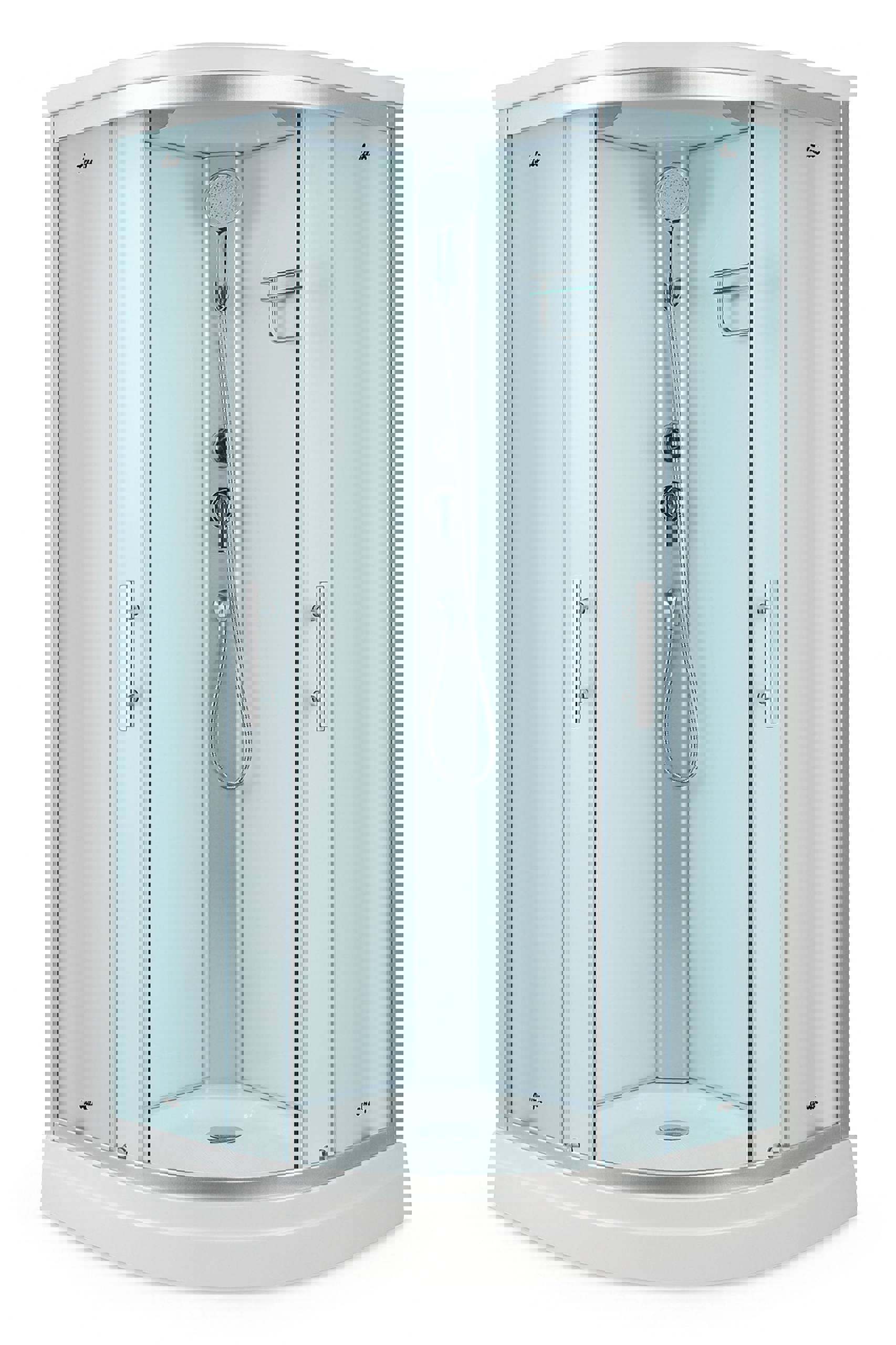 Изображение товара Душевая кабина Timo PDS с полукруглым поддоном 90x90x220, стекло 5 мм, антинакипное покрытие