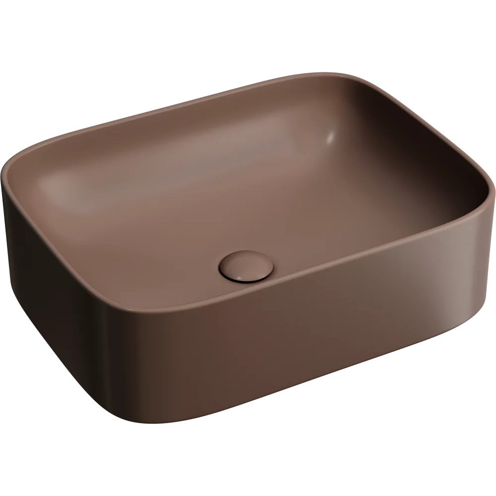 Изображение товара Раковина накладная Ceramica Nova Element CN6052MDB темно-коричневая матовая 50.5 см
